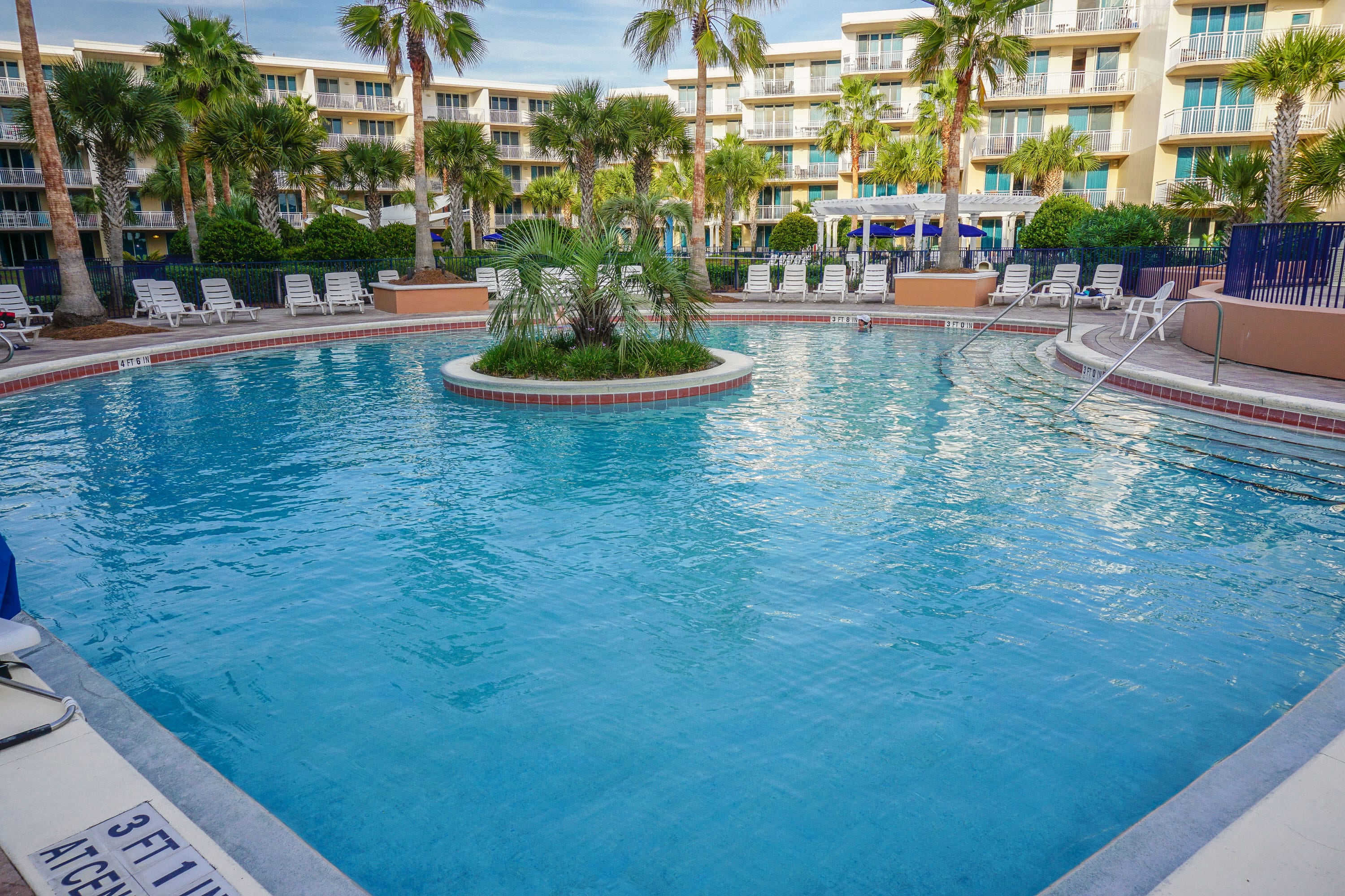 Upper level heated pool.
