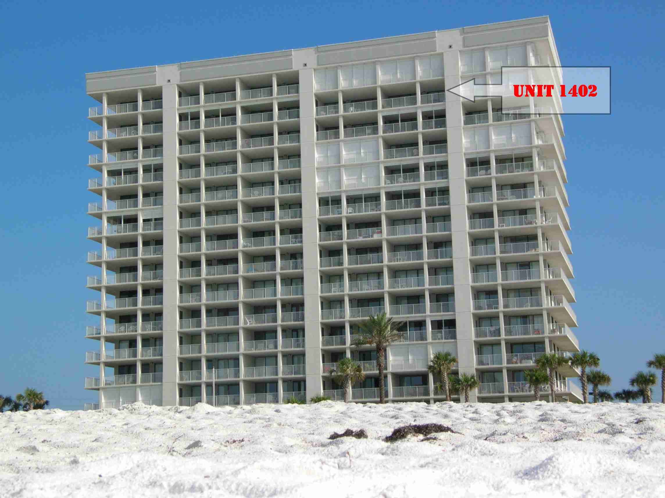 Pelican Pointe view from the surf