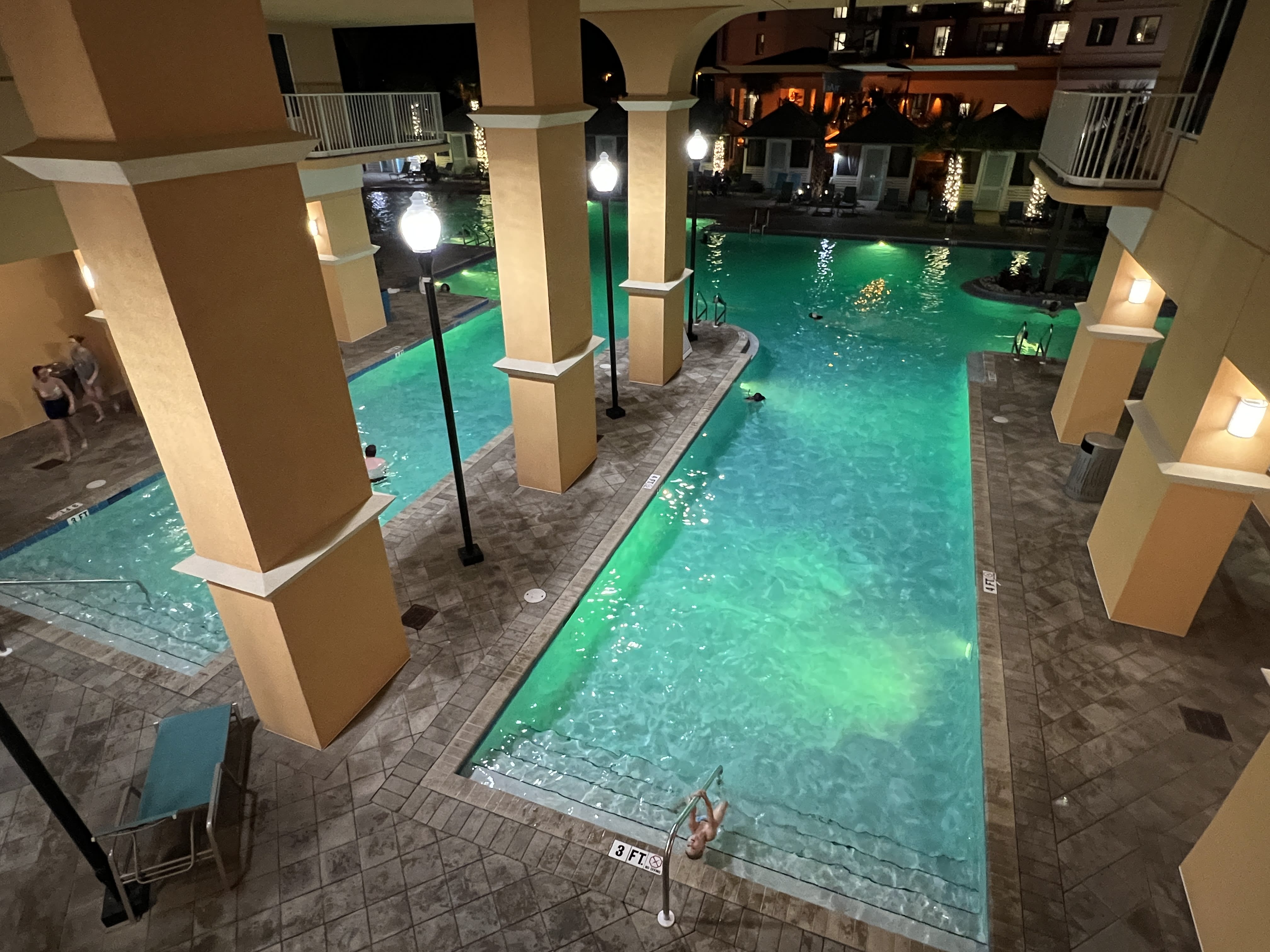 Swim under the condo!