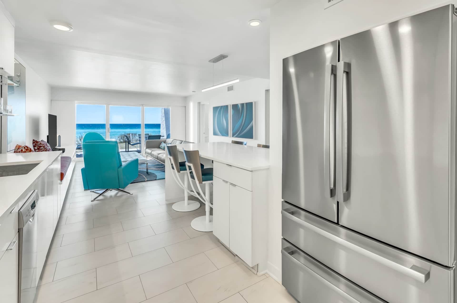 104A Beach House- kitchen with a view!