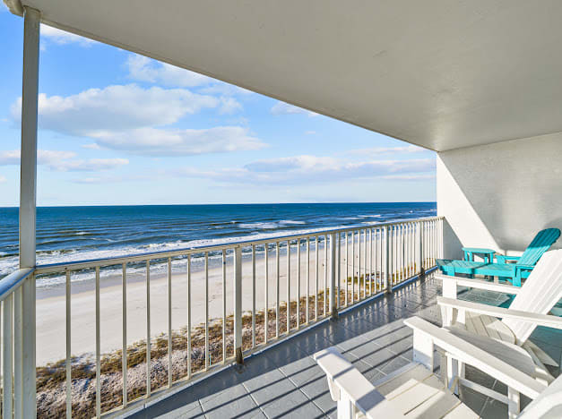 Plenty of balcony seating to enjoy the sunset.