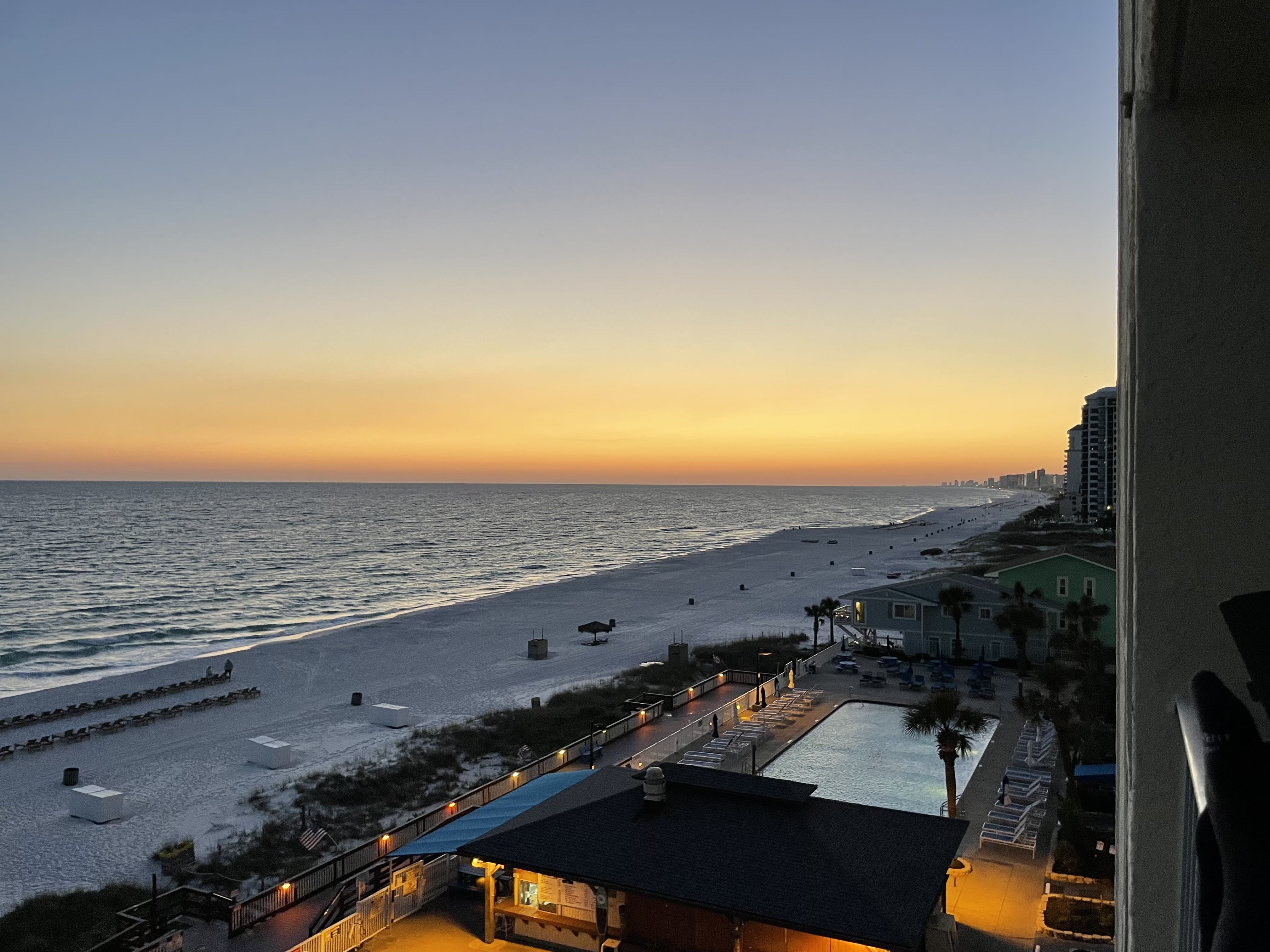 Can't beat a PCB sunset view from our balcony!