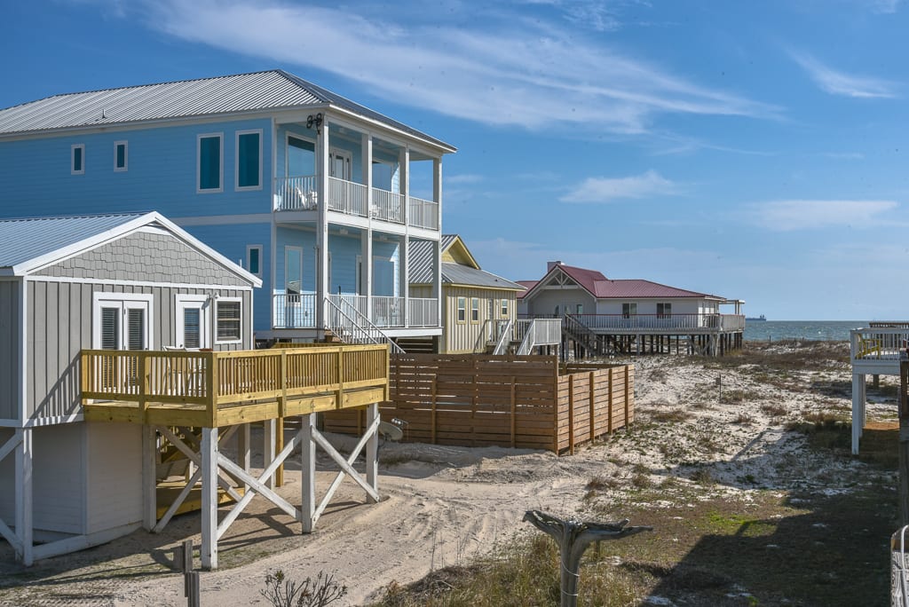 View of the Gulf from the back deck