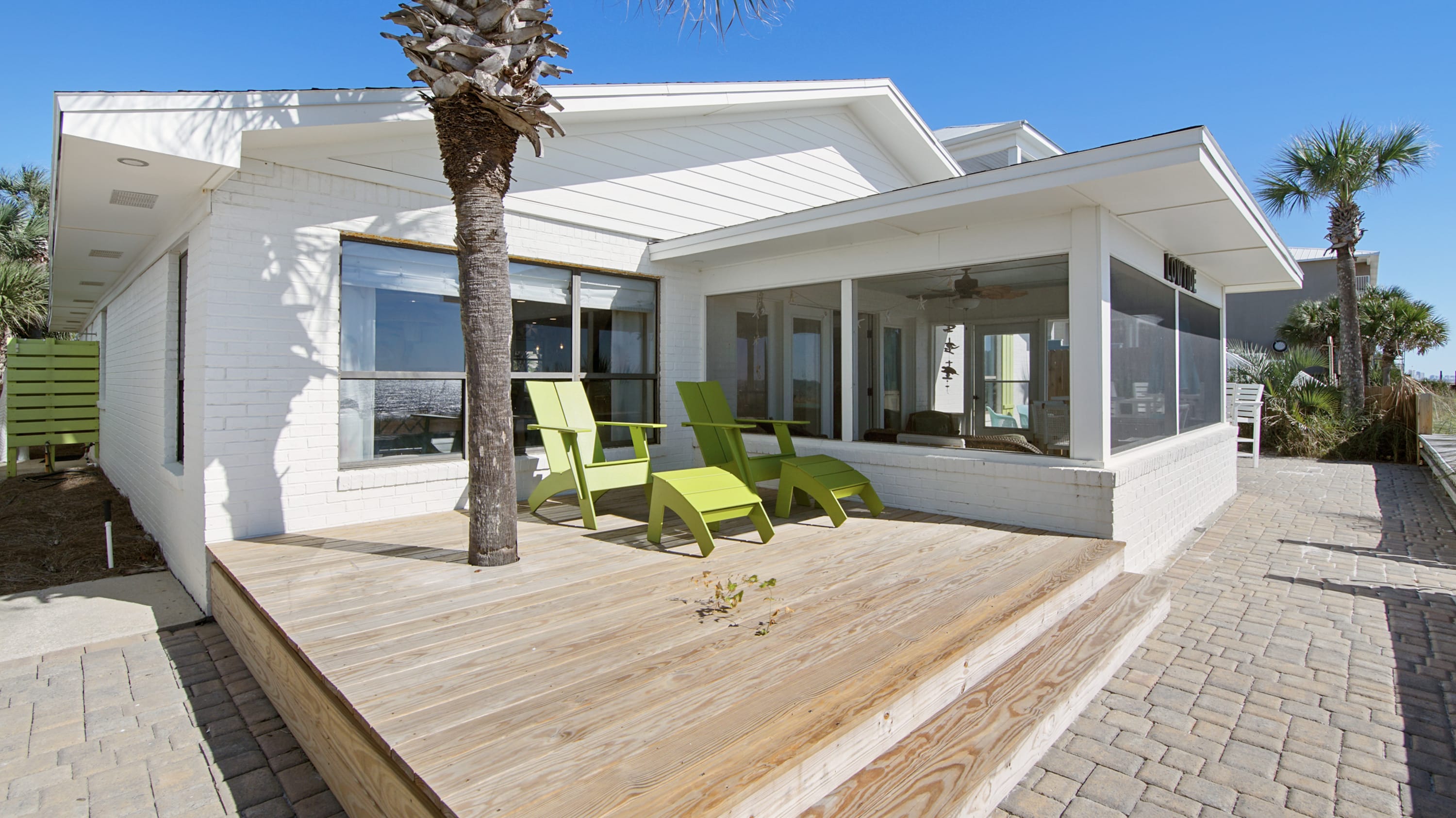 sundeck on sw side of deck