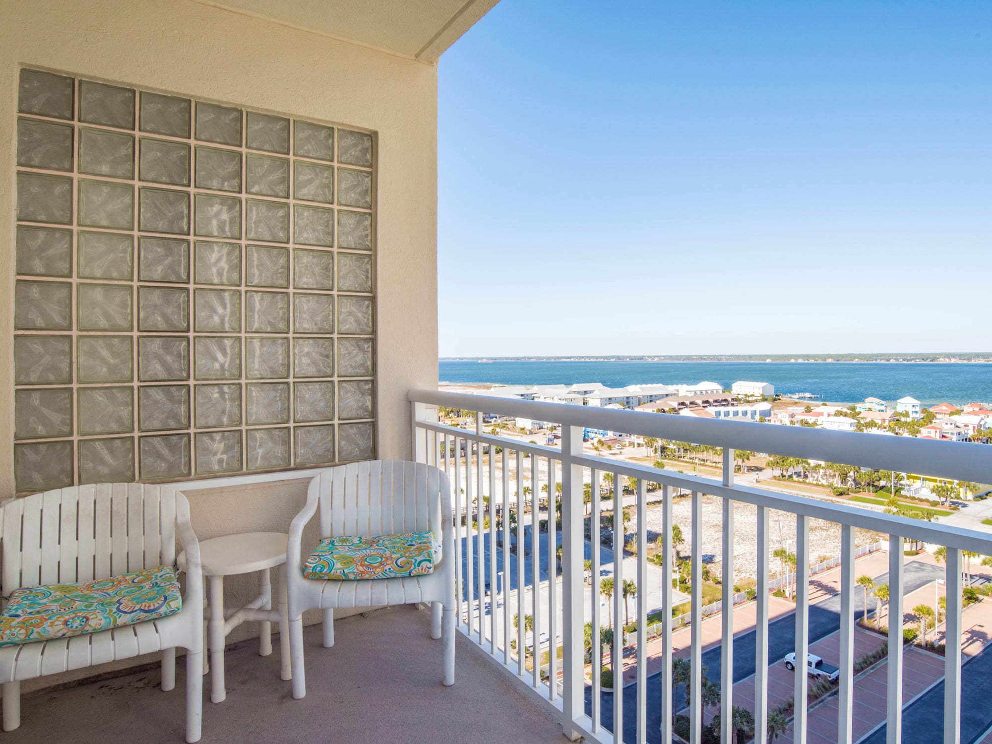 Guest Suite Balcony with views of the Sound.