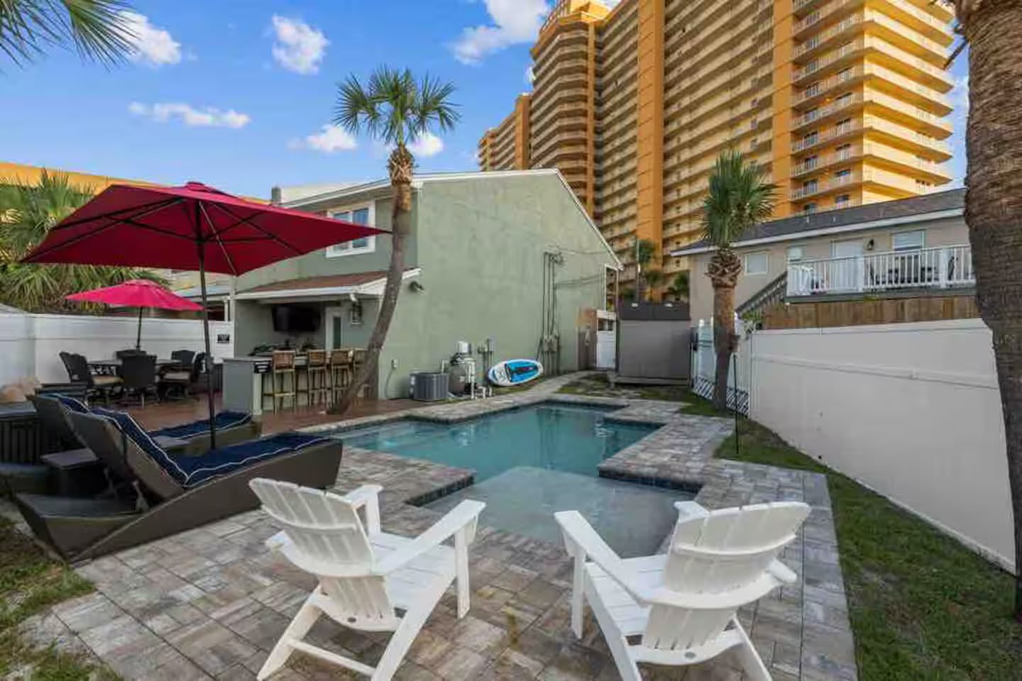 Shaded evenings out back