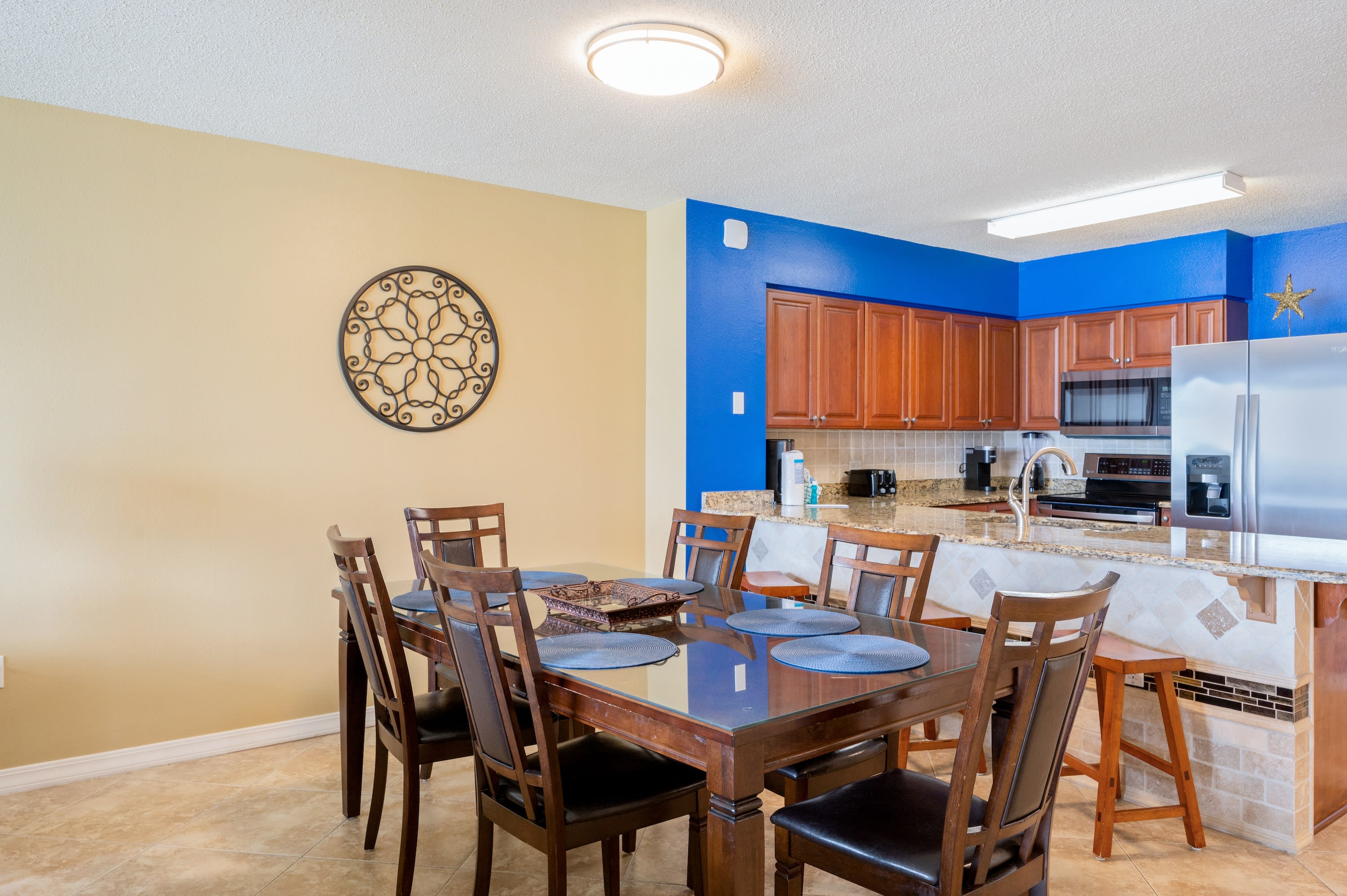 Top-end appliances including a double oven - very handy with a family!