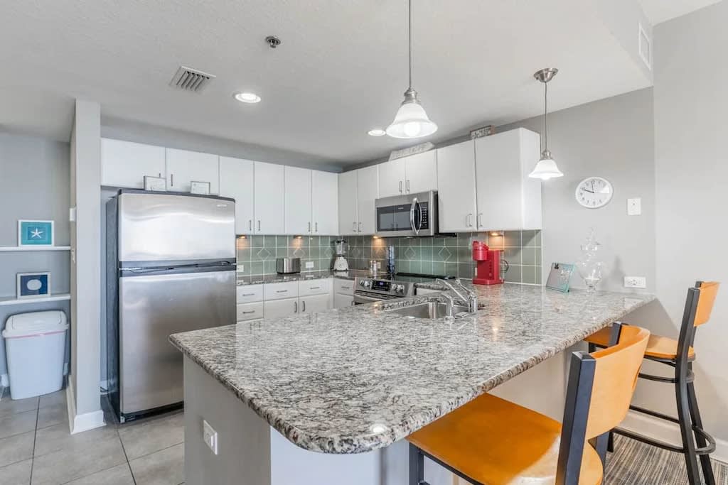 Granite Counter Tops all around.