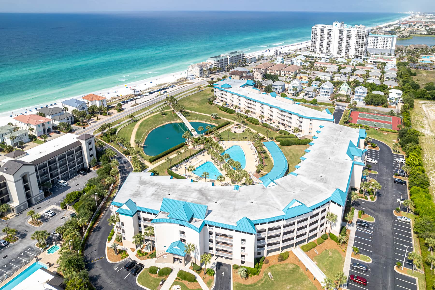 Sprawling resort grounds