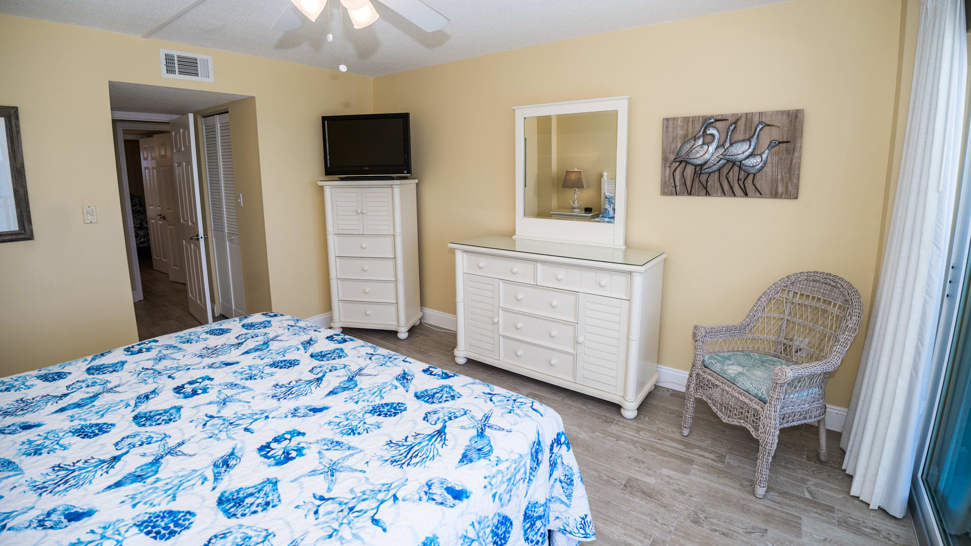 Master Bedroom with 32" TV