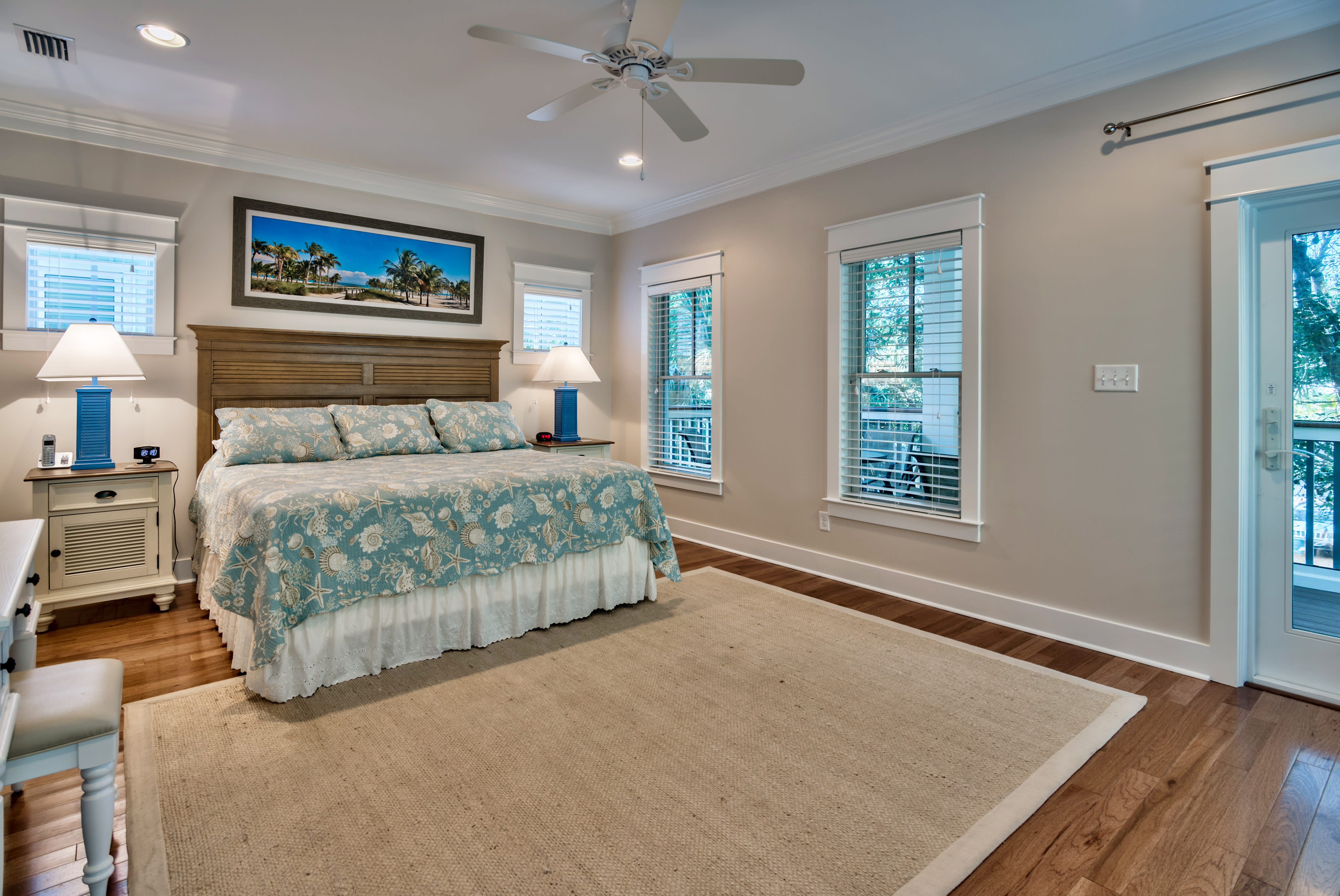 2nd floor Master Bedroom Suite with attached full bathroom &amp; Screened-in balcony