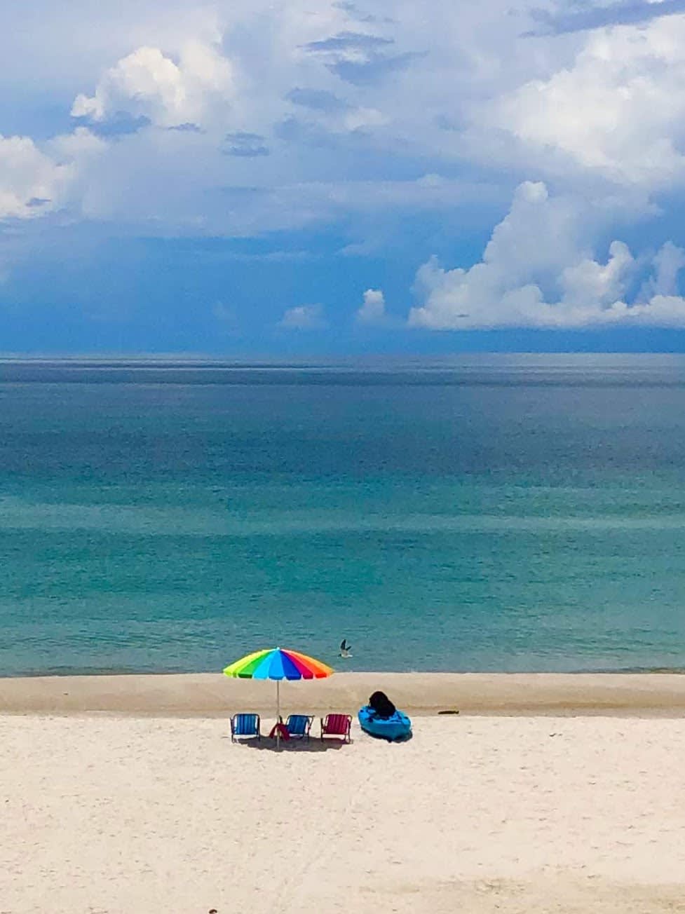 Relax on the White Sand Beach All Day Long