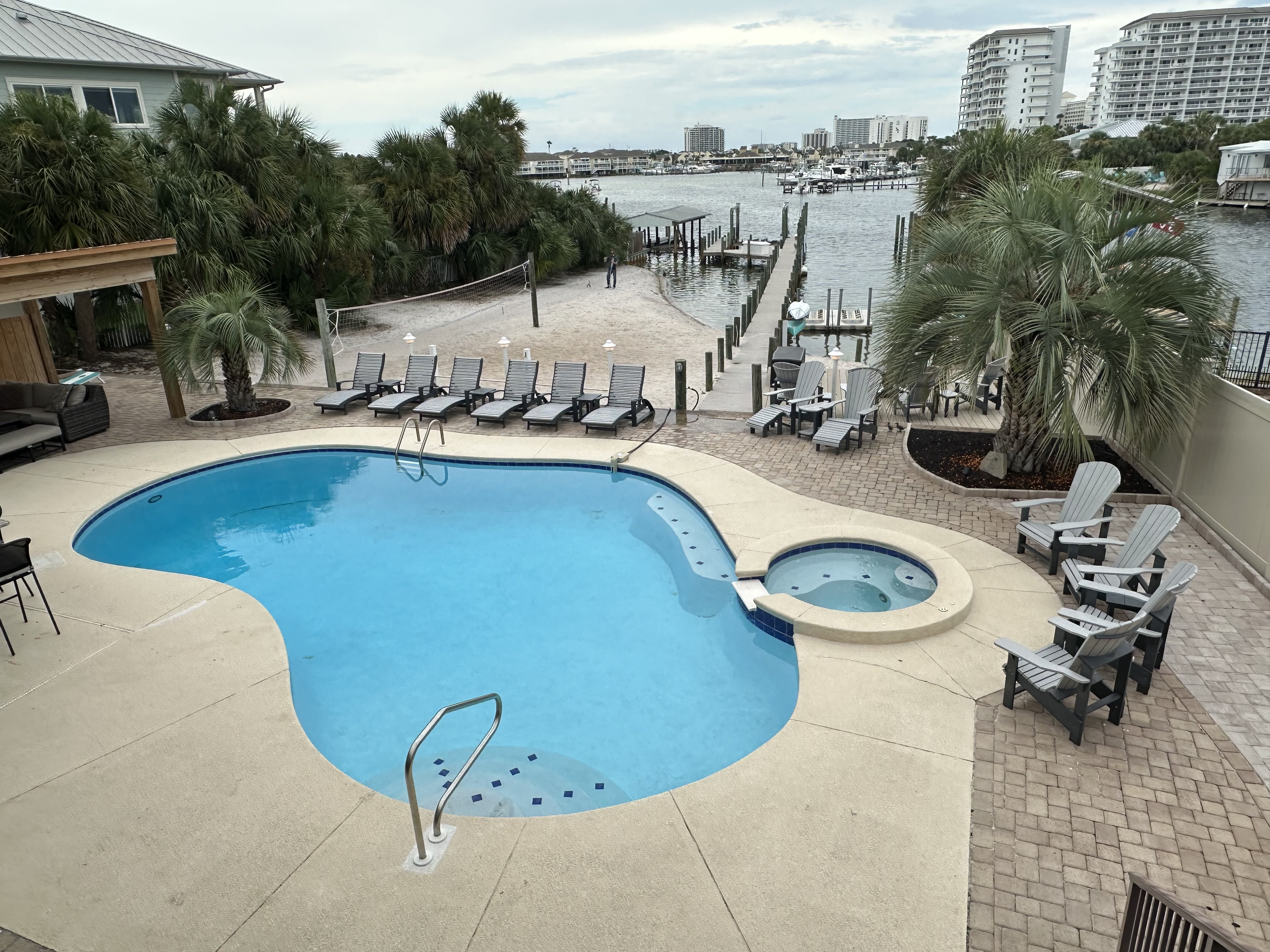 Lots of Loungers/Chairs + Pergola &amp; Bar Seating.. Even a Bench Seat in the Pool 