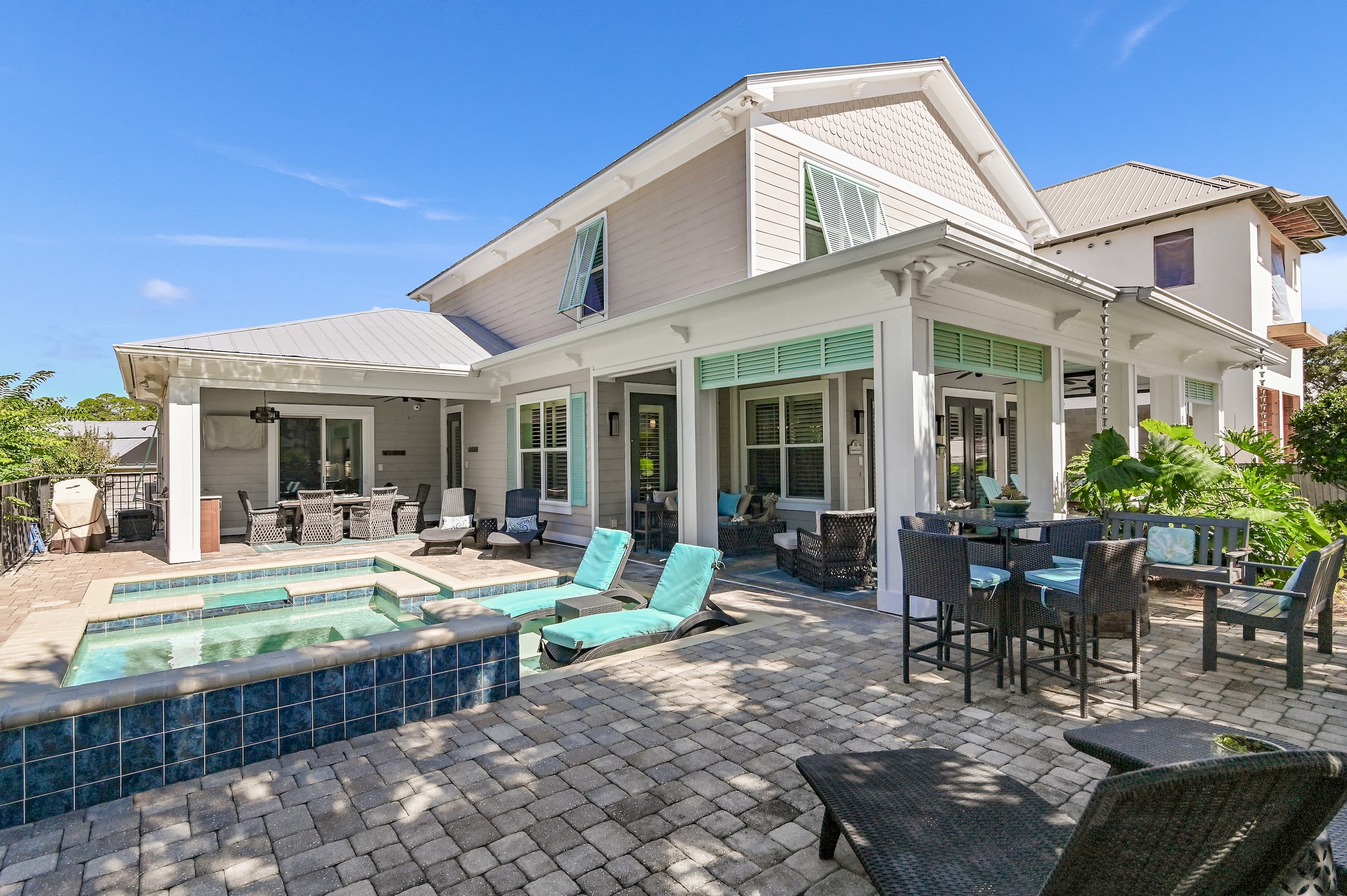 Front view of house-129 Seagrove Village Drive, just one block from the beach