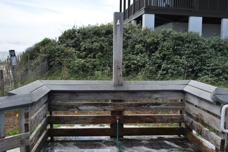 Shower available at the beach access