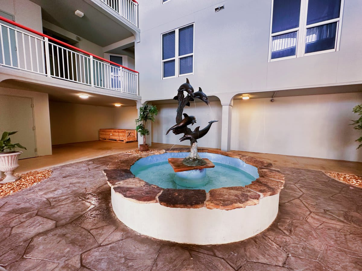 ground floor water fountain - make a wish