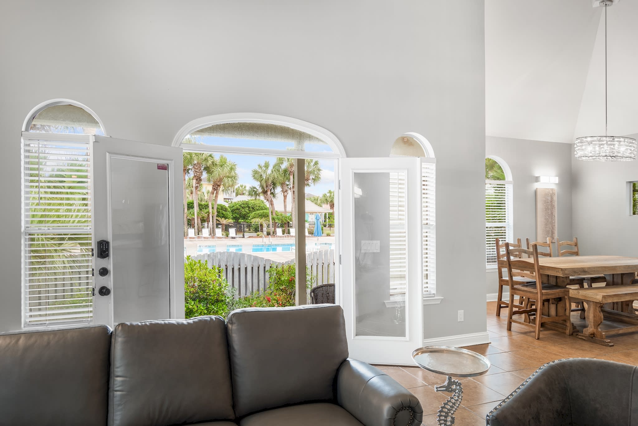 Living Room with view to Main Pool