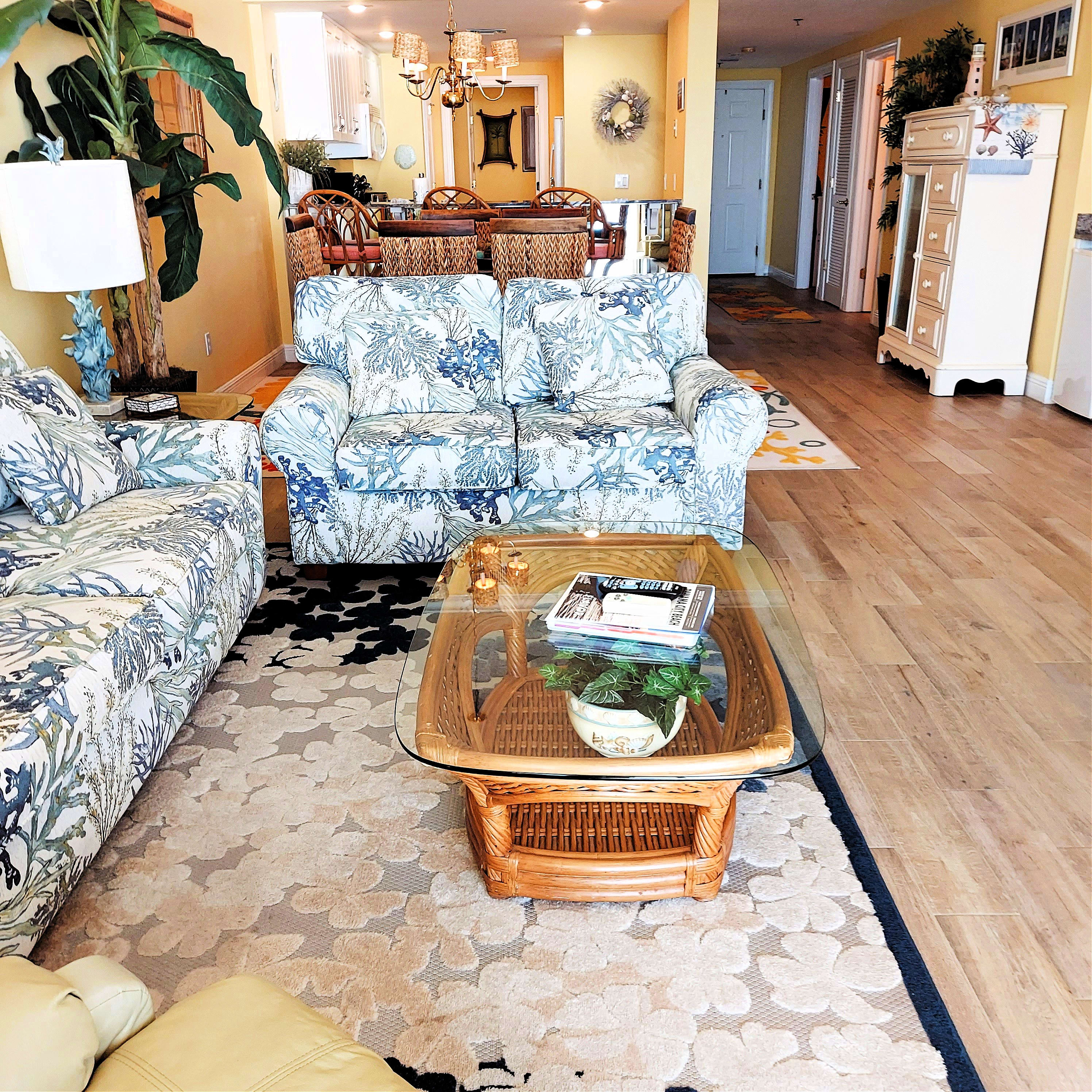 Living Room View to Kitchen