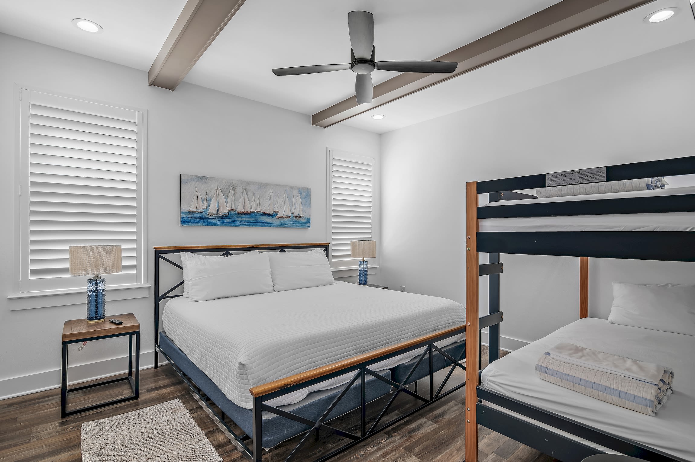 King suite #5 also has set of twin bunks - (1 of 8, all attached baths)