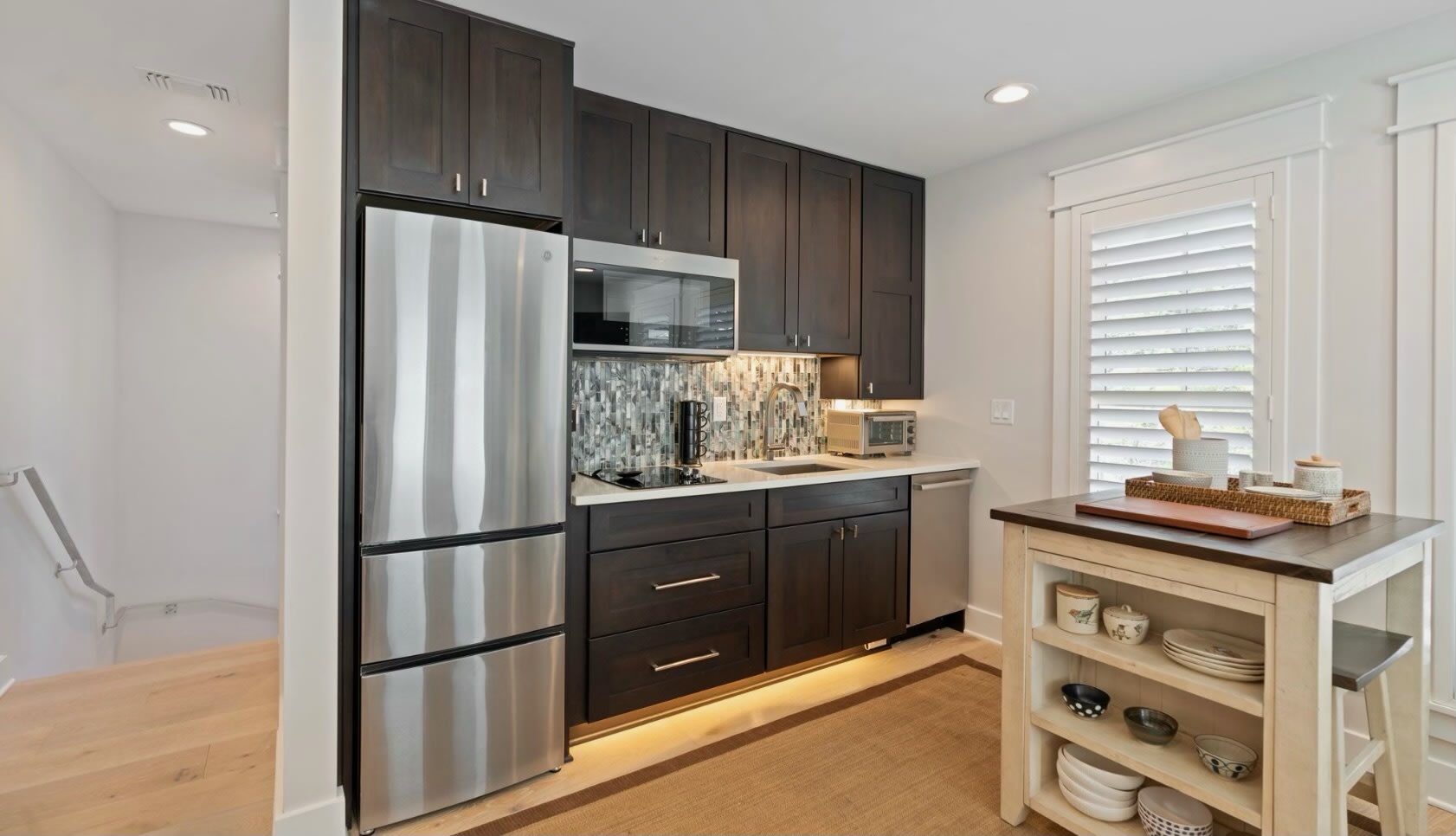 Fully stocked kitchen