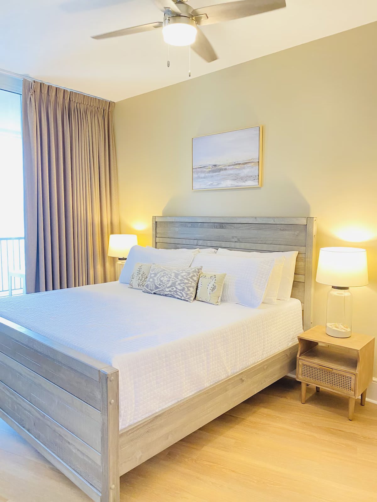 2nd master with gulf view, king bed and attached bath