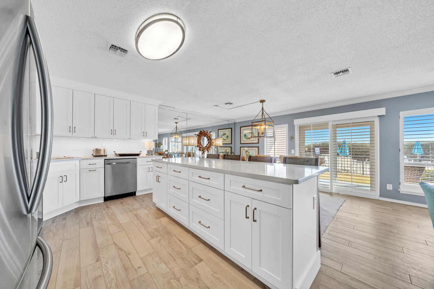 Renovated kitchen with updated appliances