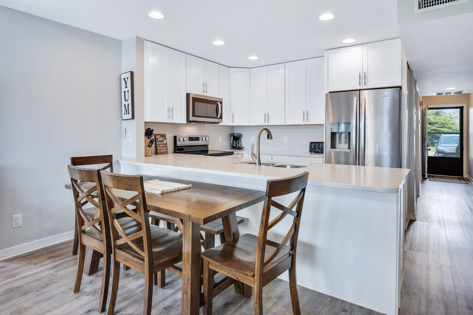 Dining table for six