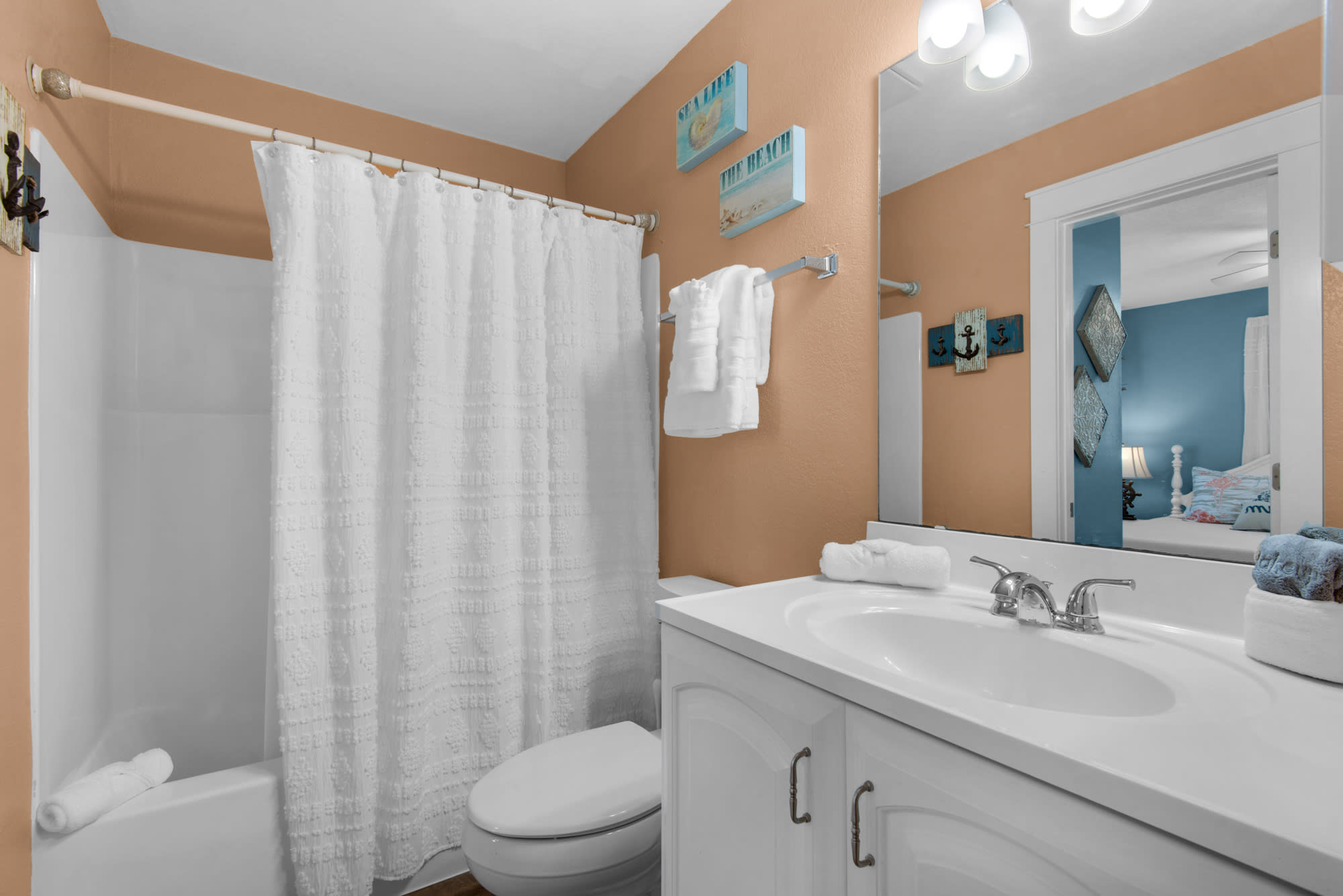 Full bath with tub and shower