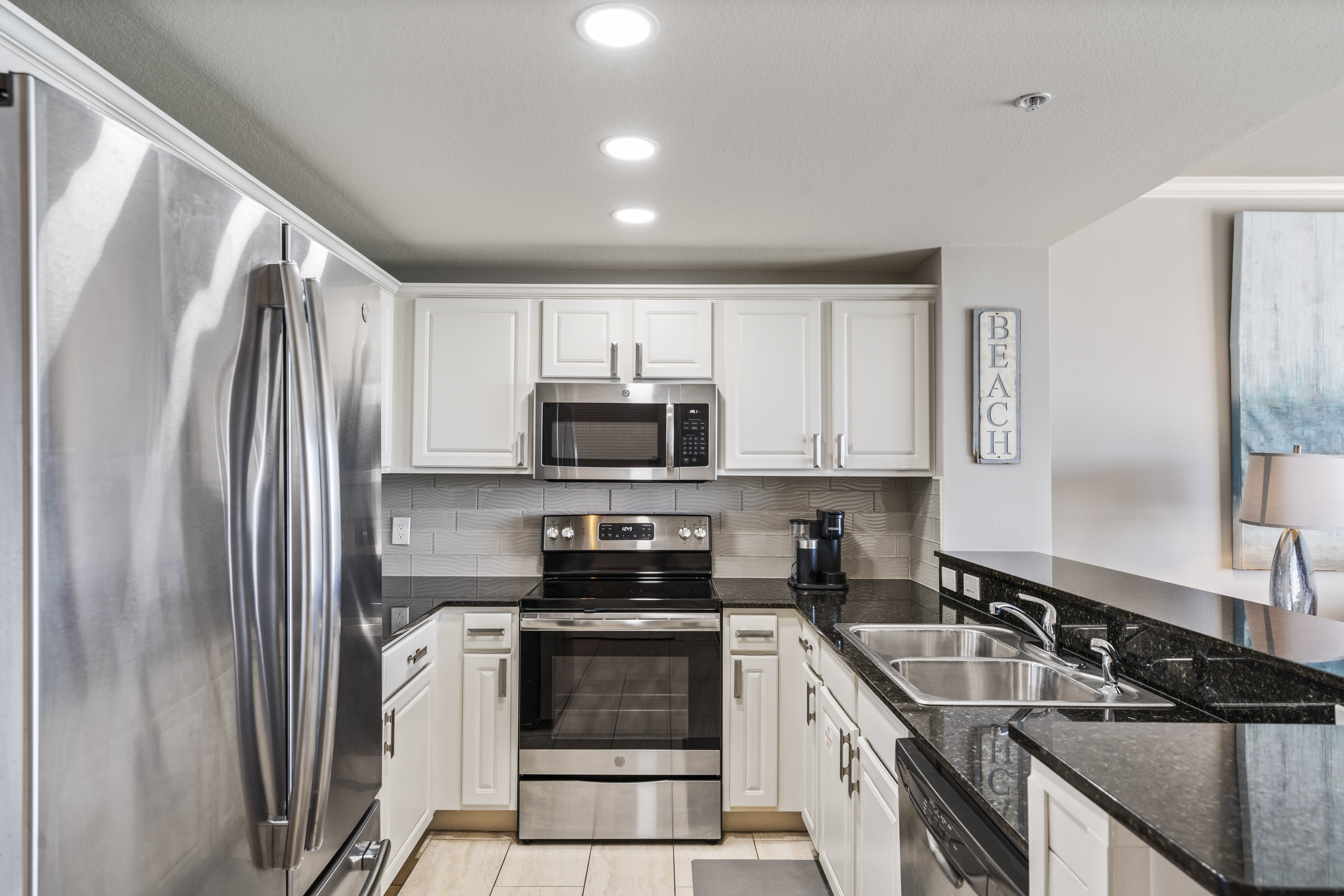 Fully stocked kitchen