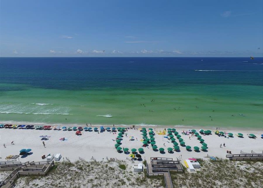 Islander beach and beautiful emerald Gulf waters!