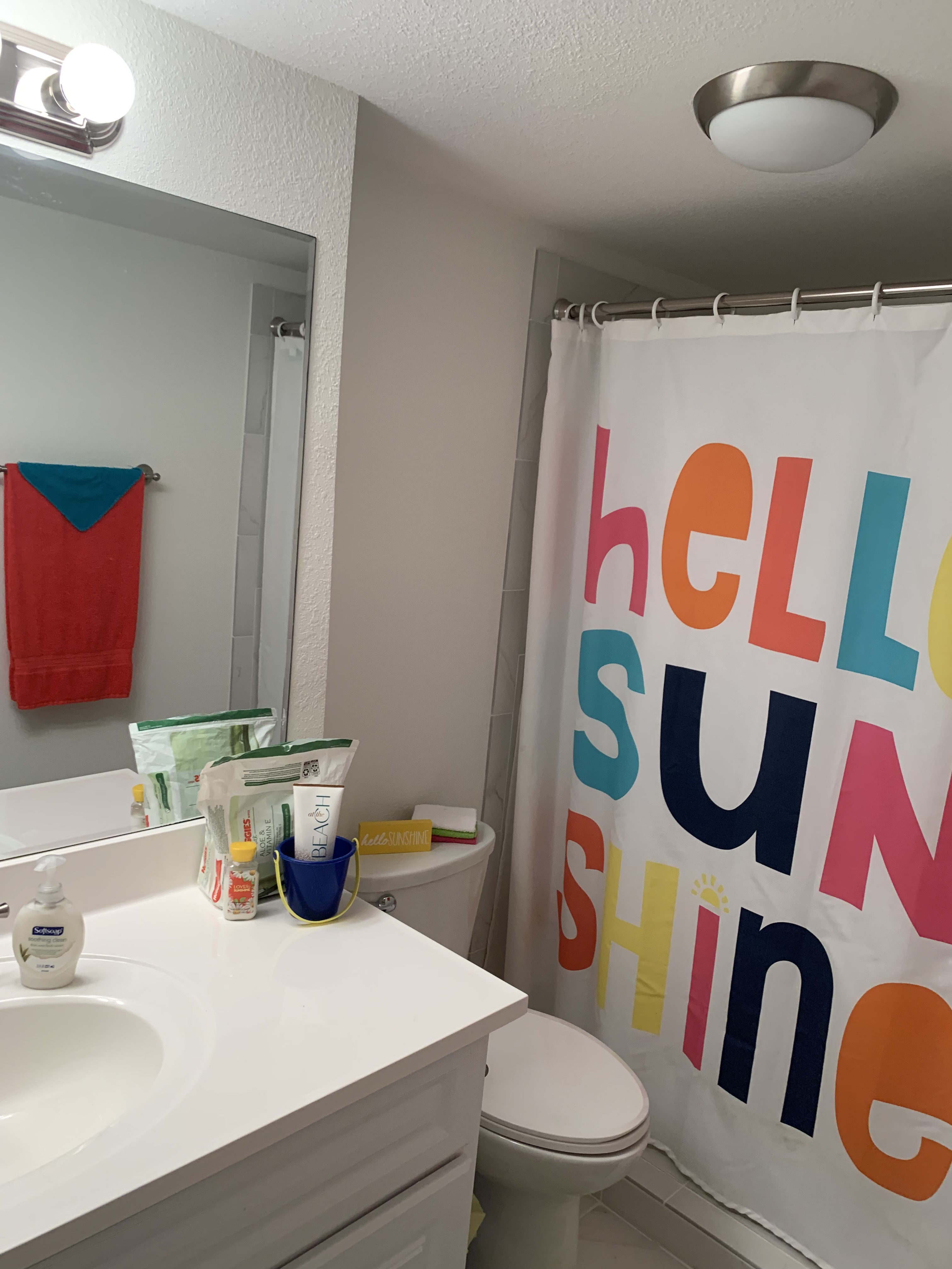 Master bathroom with shower