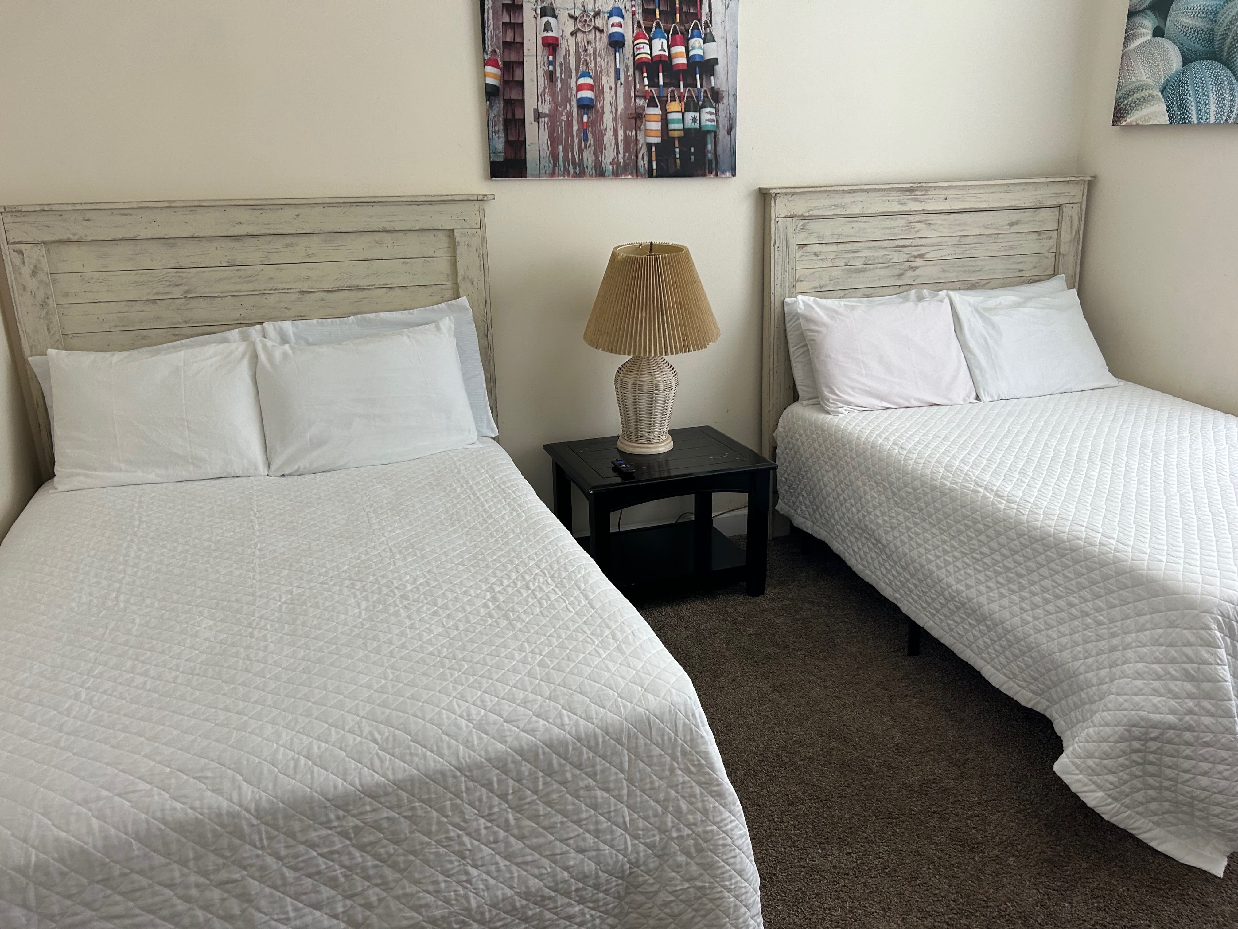 Two doubles upstairs