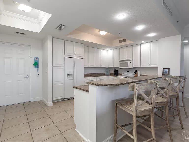 Bar area and Kitchen