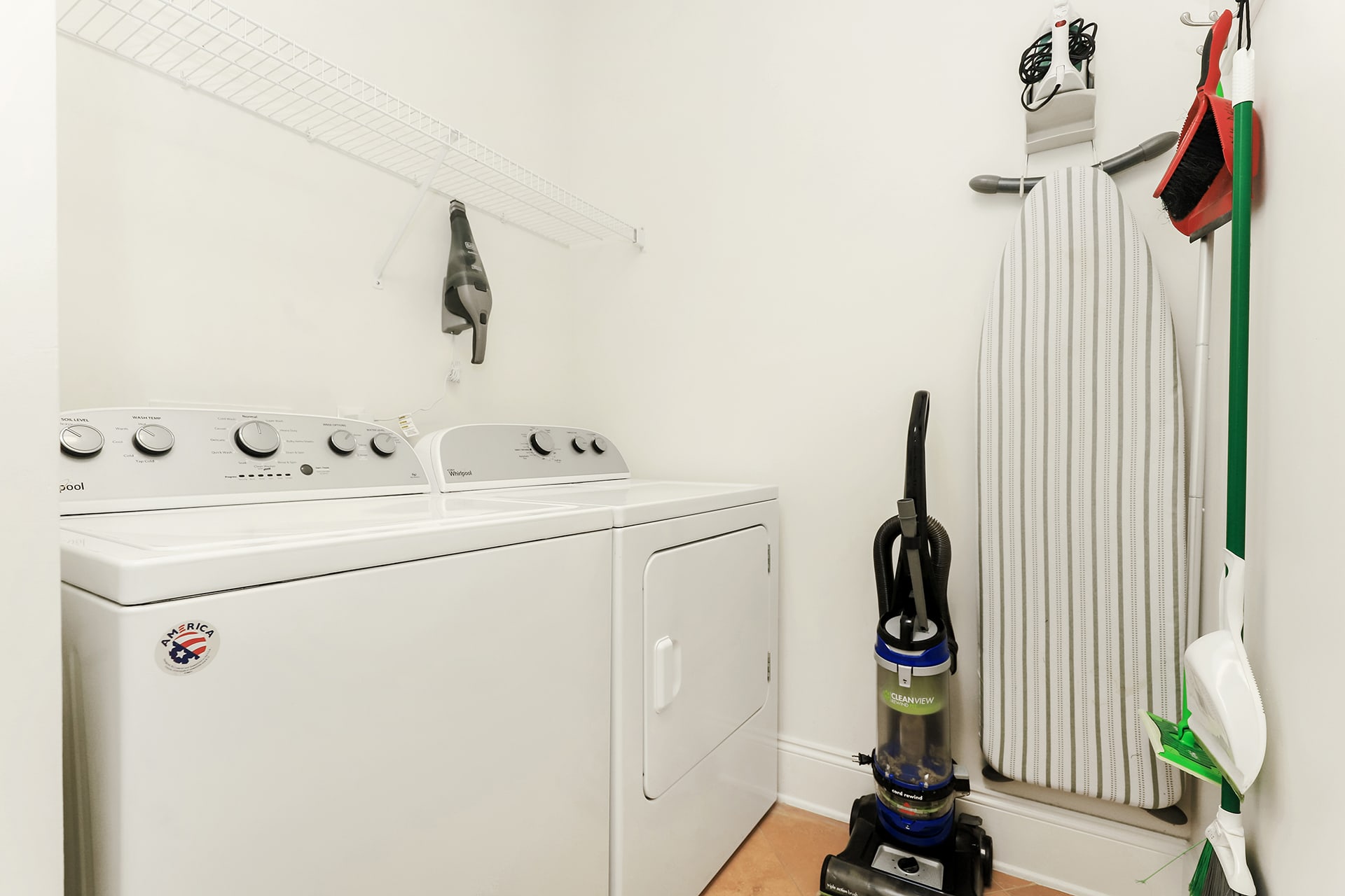 Full size washer and dryer