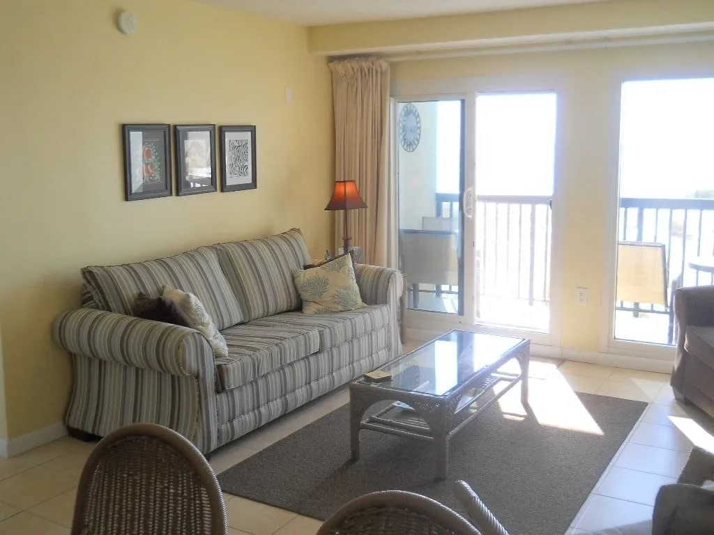 Living room with sleeper sofa