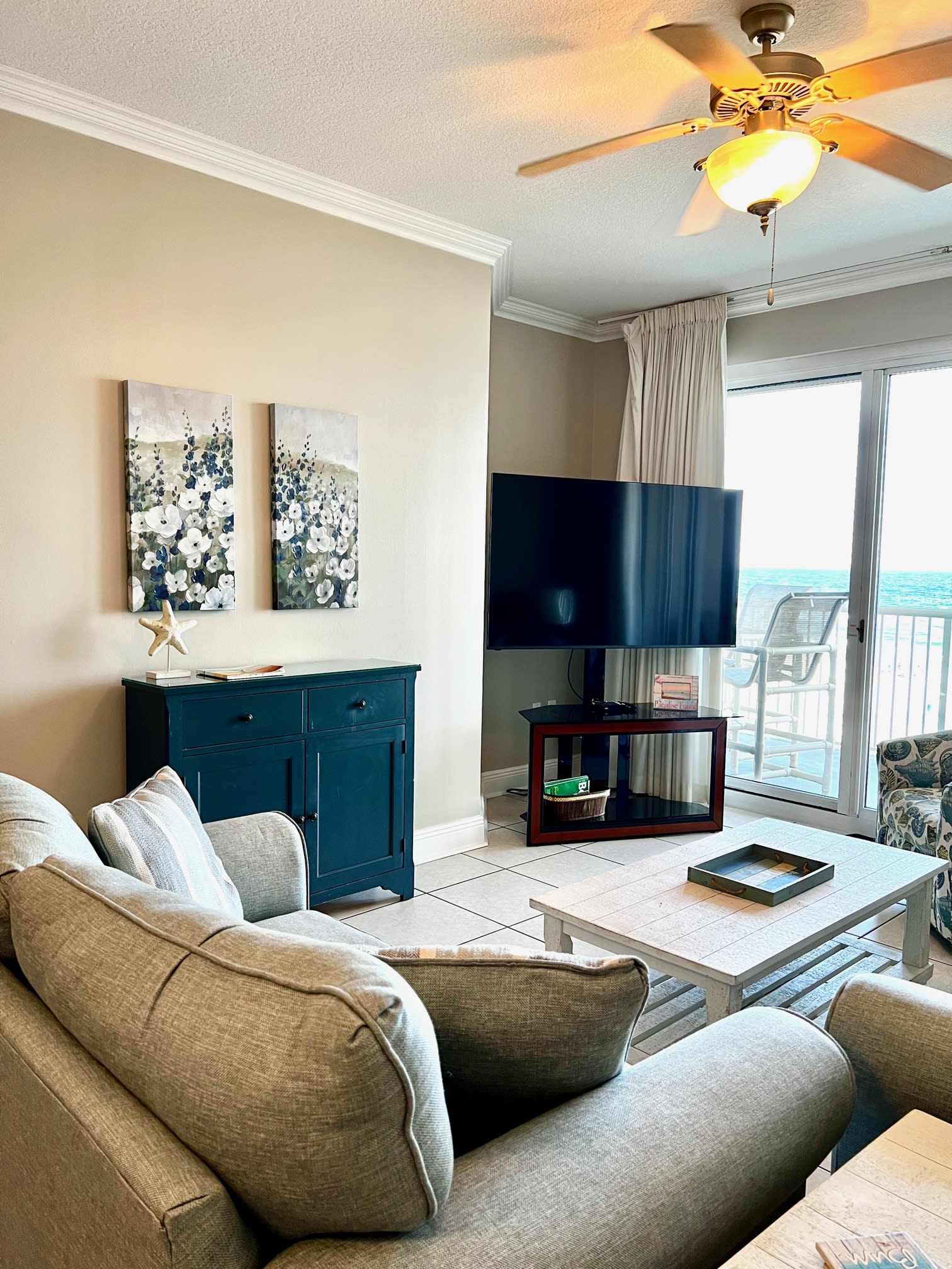 We have beautiful Gulf views from our 4th floor unit!