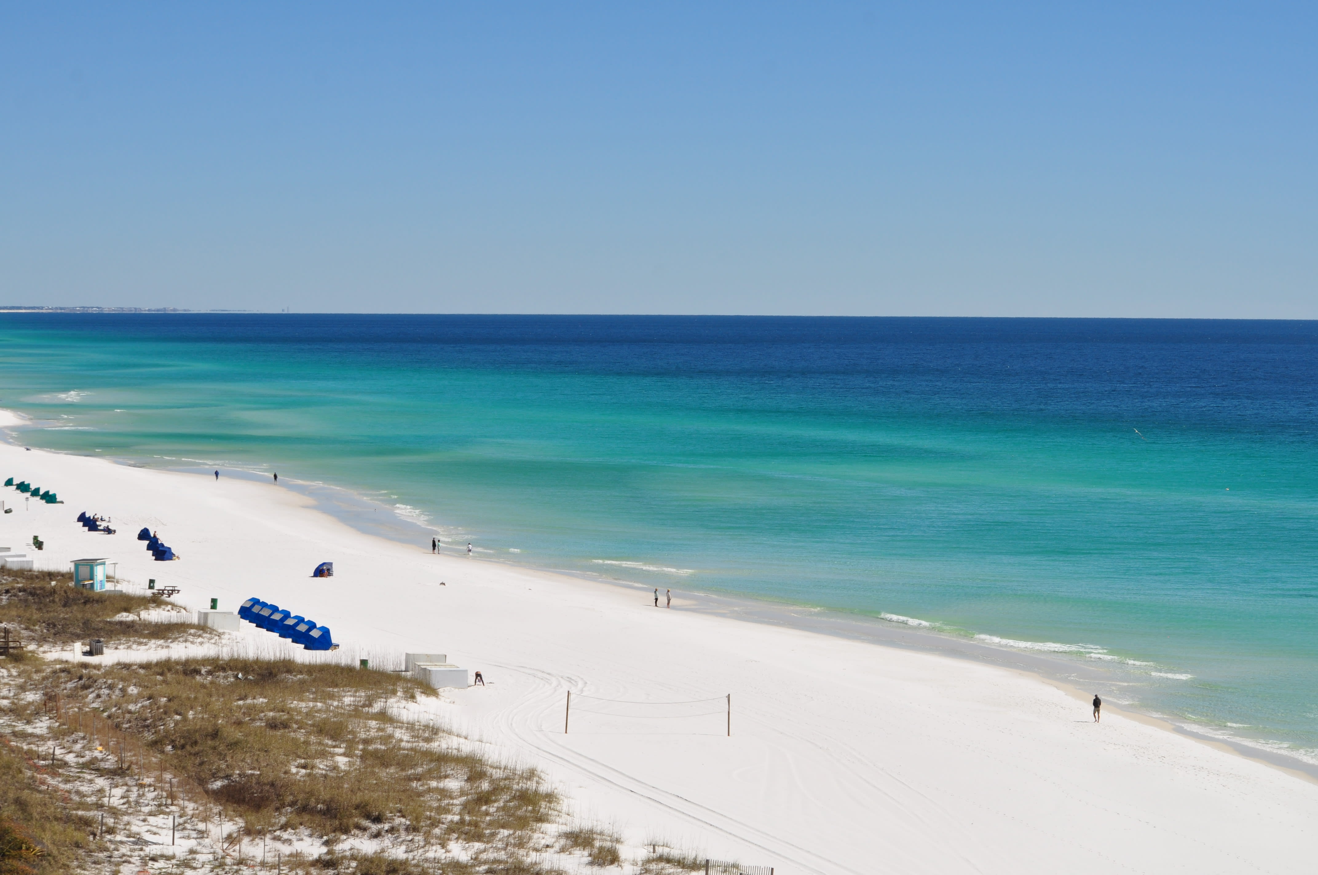 Beach view from balcony