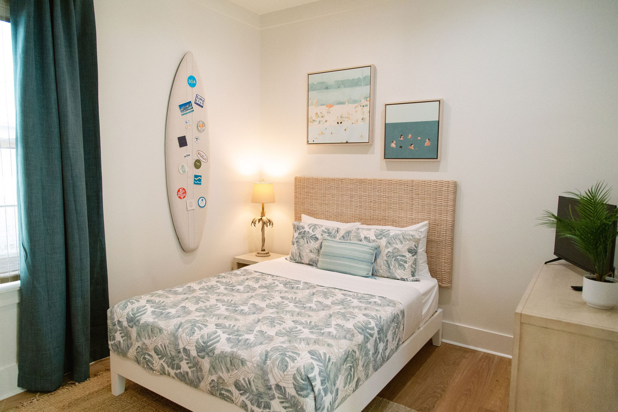 Bunk room with queen bed and twin XL bunks - sleeps 4 comfortably!