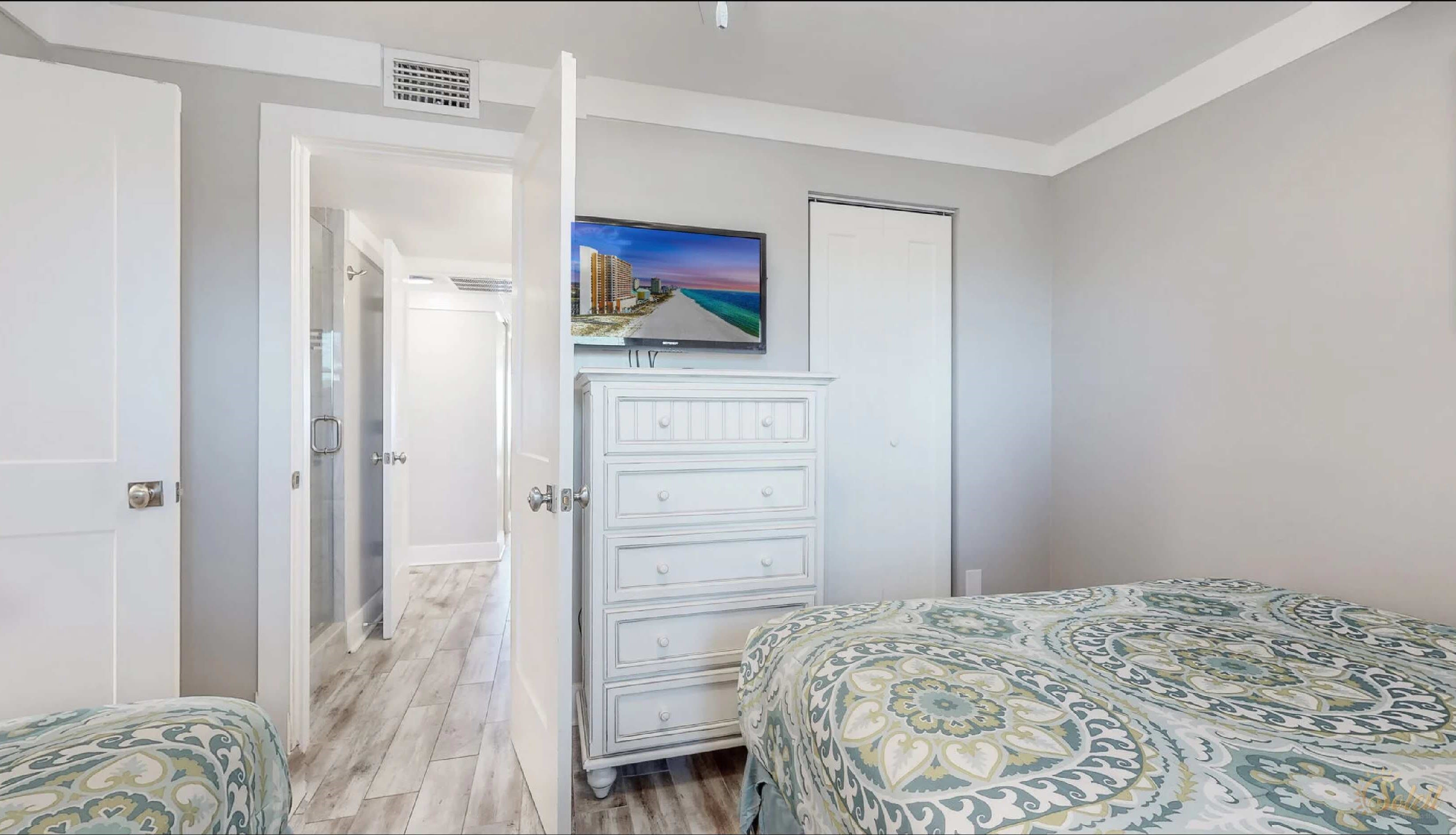 Almira and TV attached with the Room