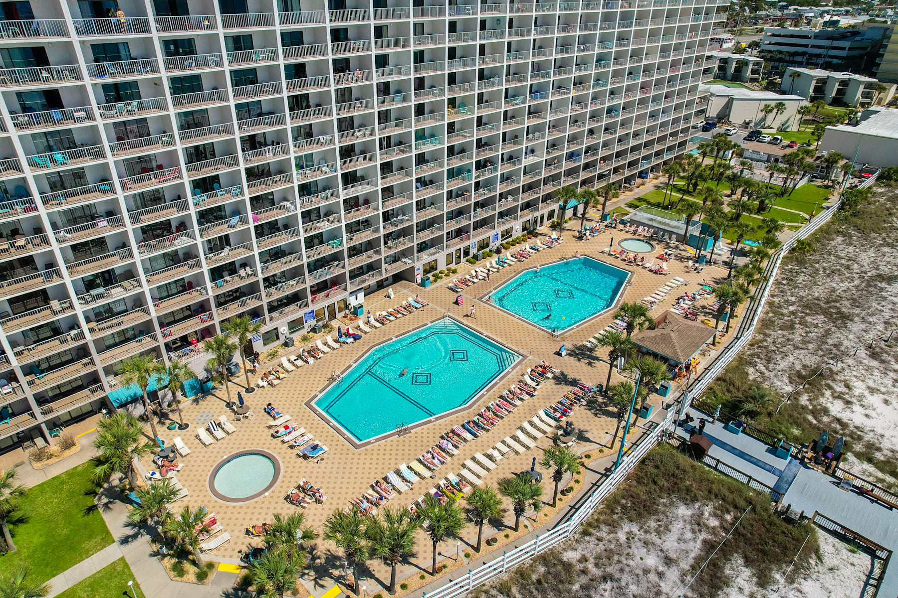 beach front resort gated with 24 hrs security