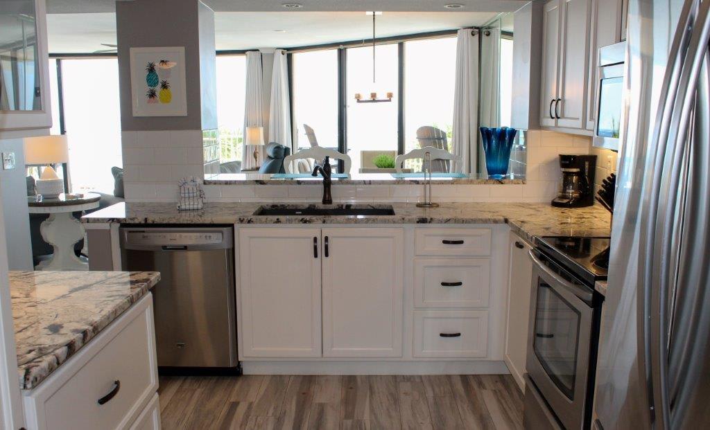 Kitchen with Ocean Views