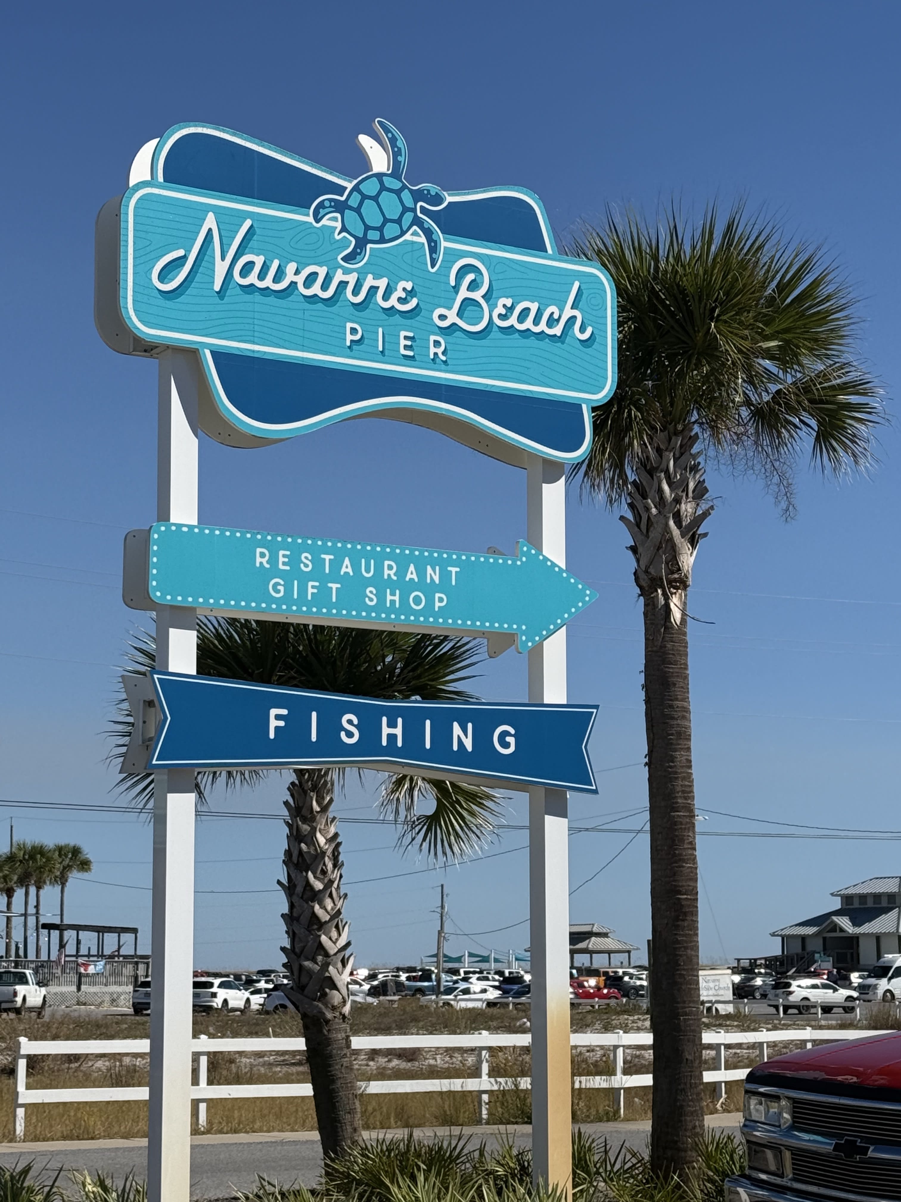 Walk to the Navarre Beach Fishing Pier which is the longest pier in FL.