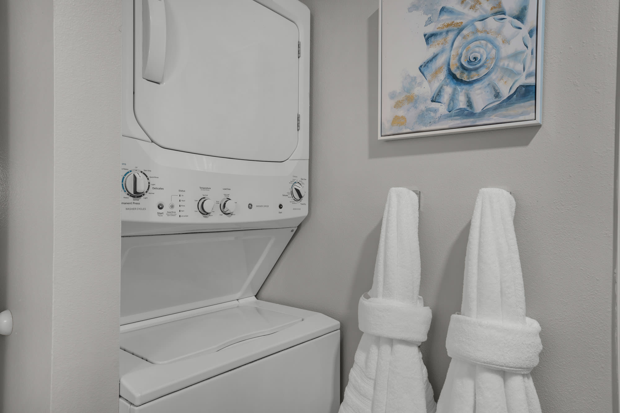 Full-size washer and dryer