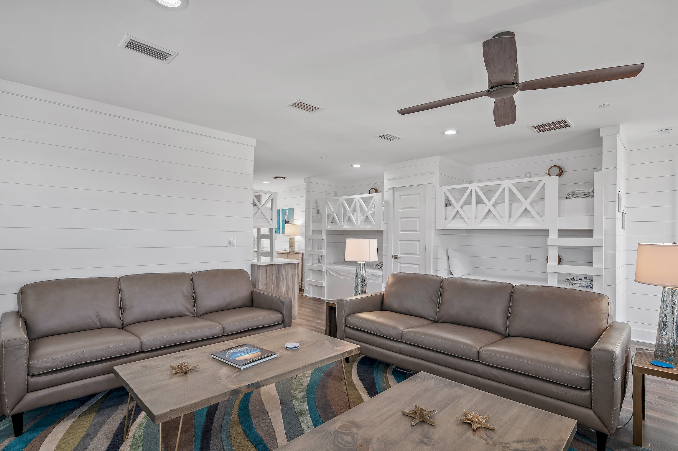 3rd floor lounge area, built in bunks in background