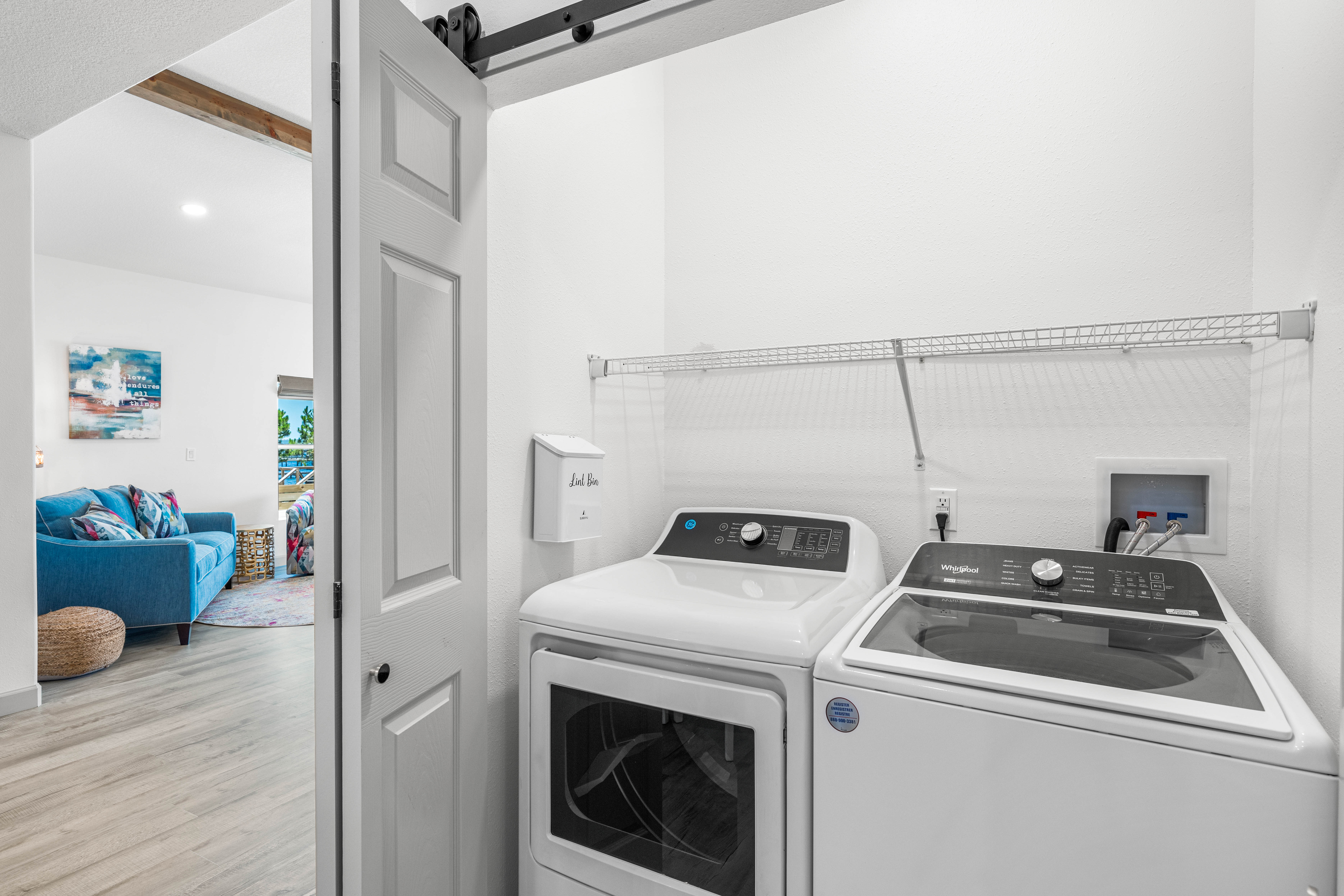 Washer and Dryer provided for clean clothes