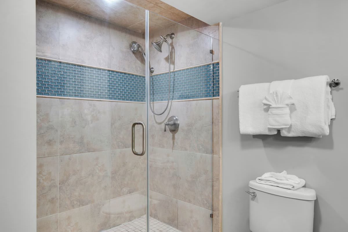 Large walk-in shower