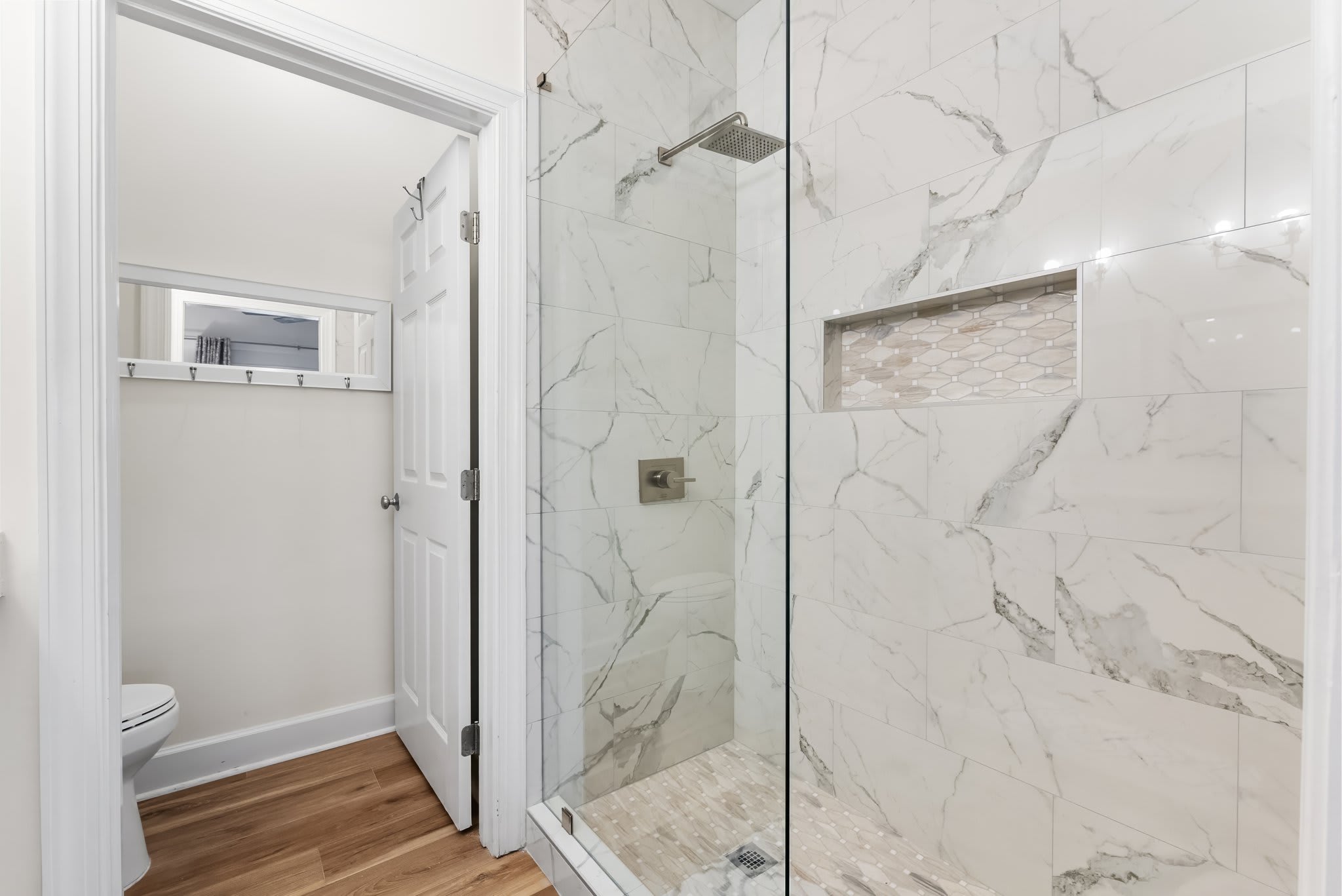 Master bath with twin walk-in shower