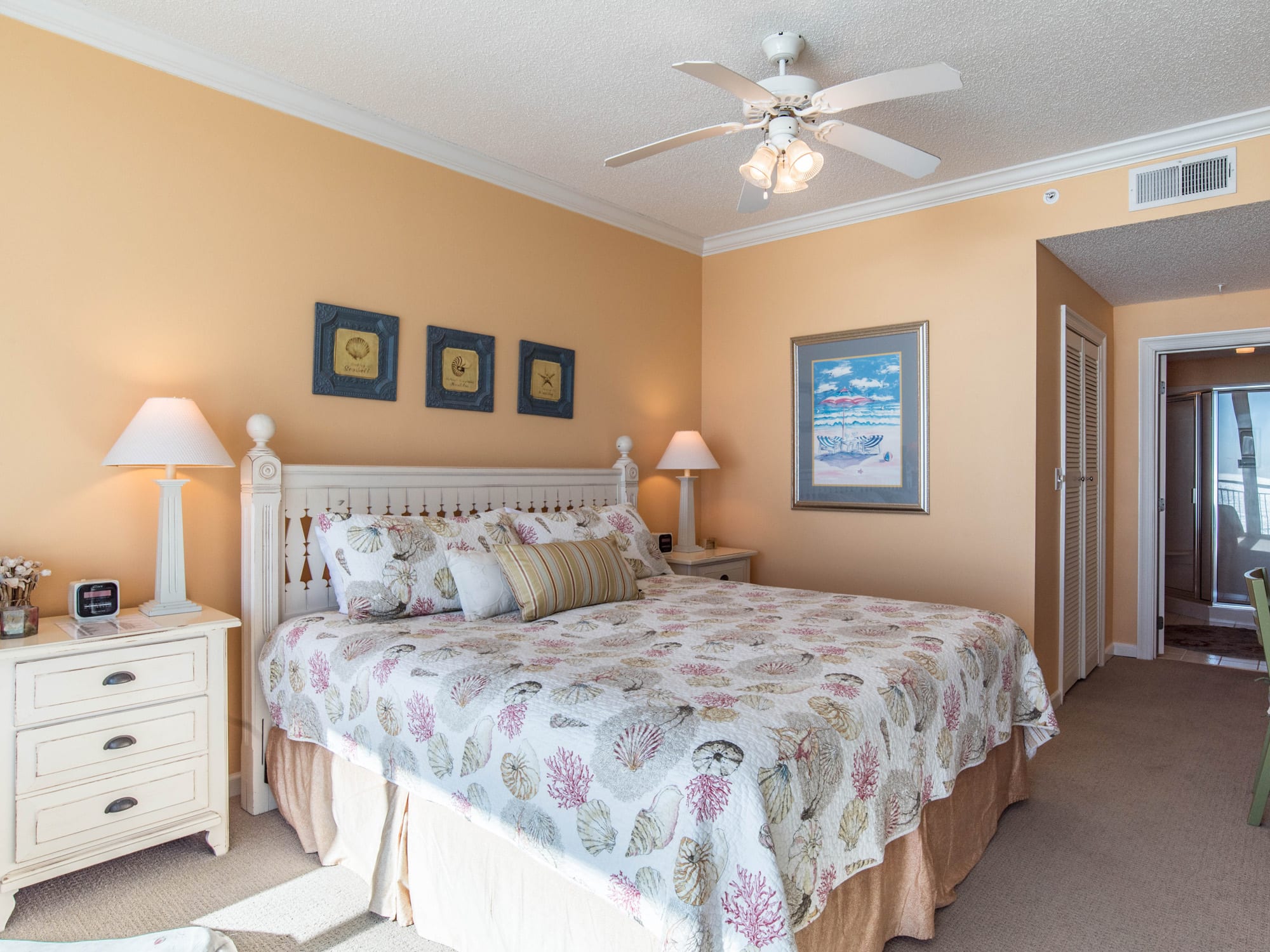 King Bed in the Master.