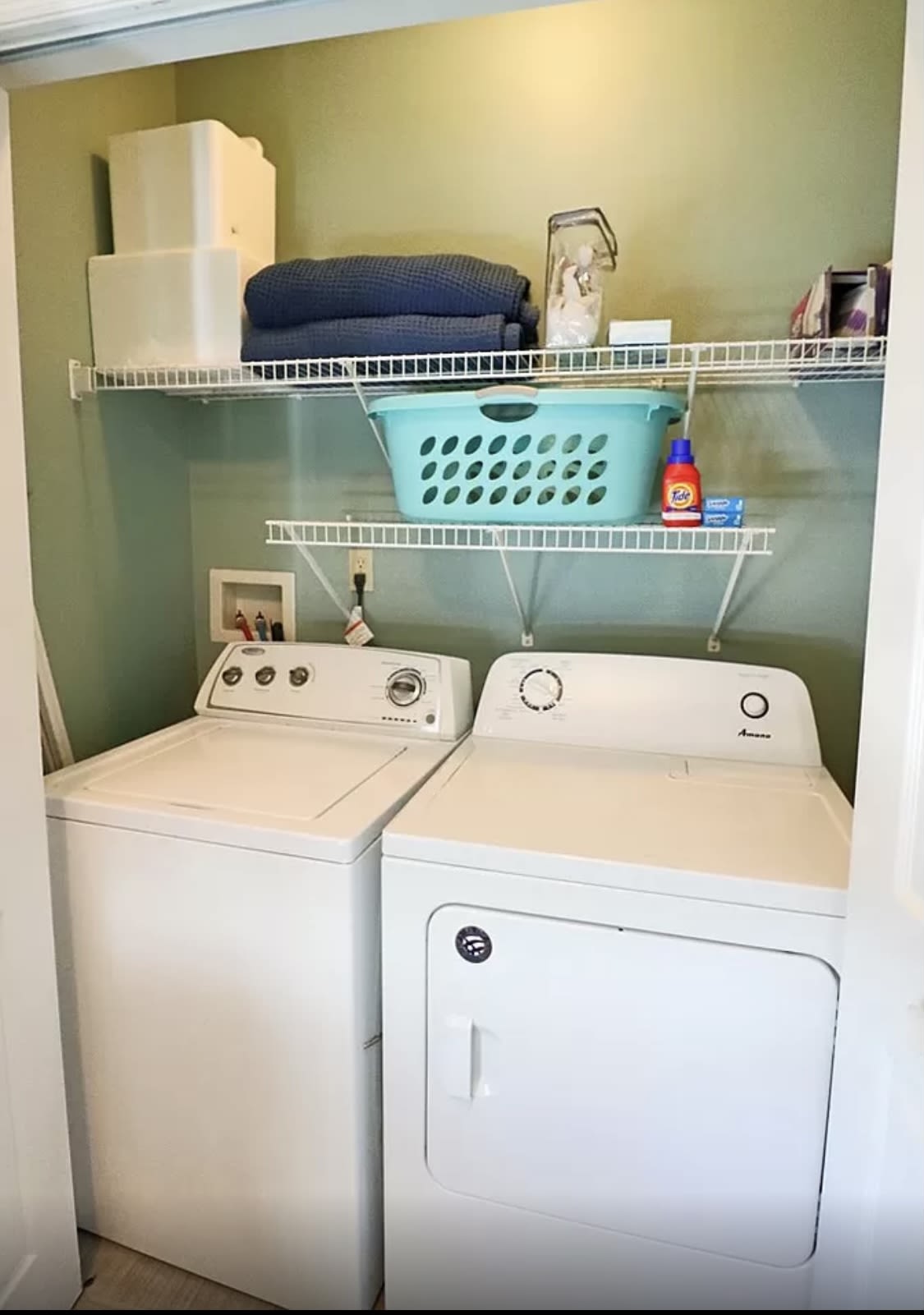 laundry area in the bunk room on the main floor