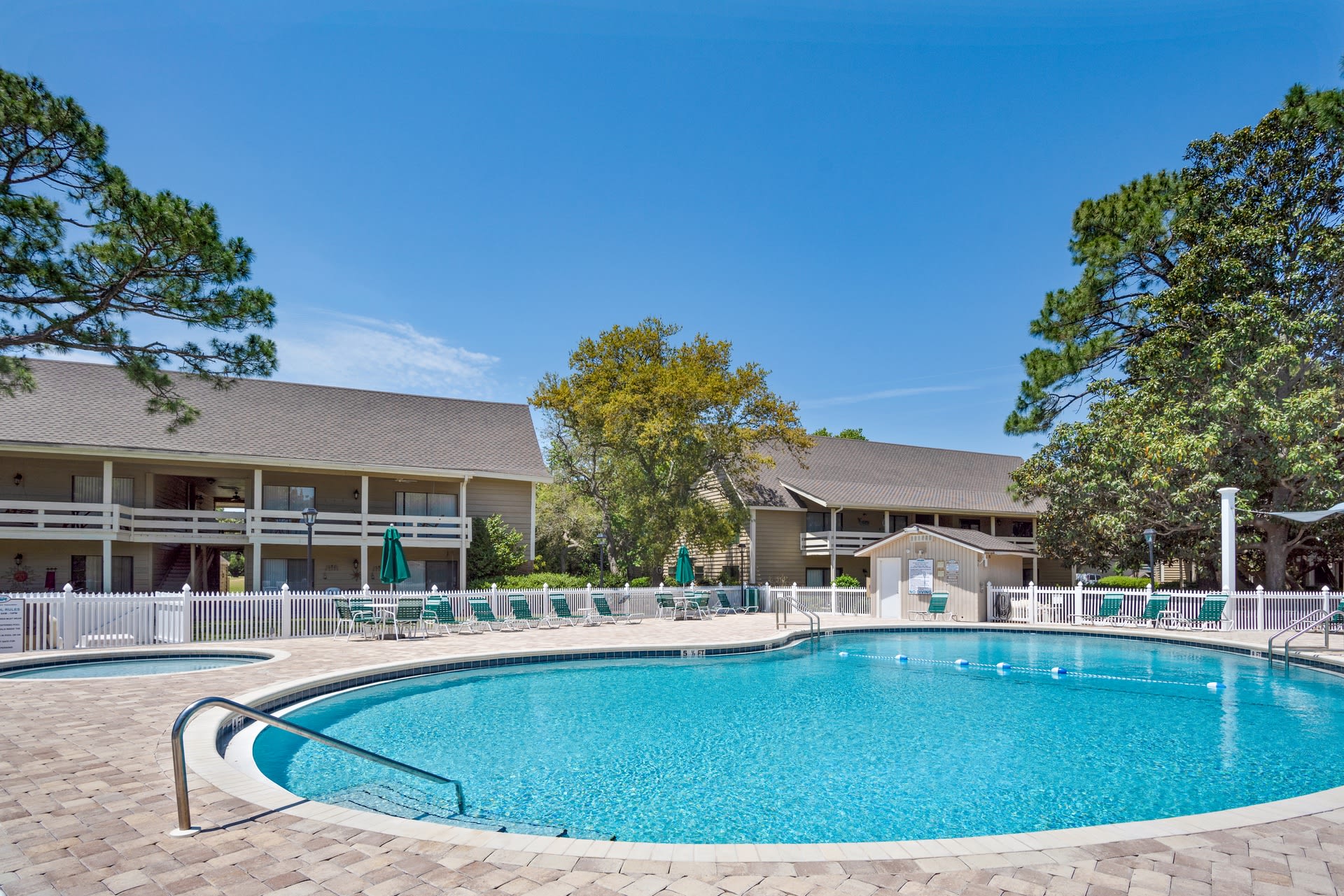"Triangle" pool is about 20 yards from the condo